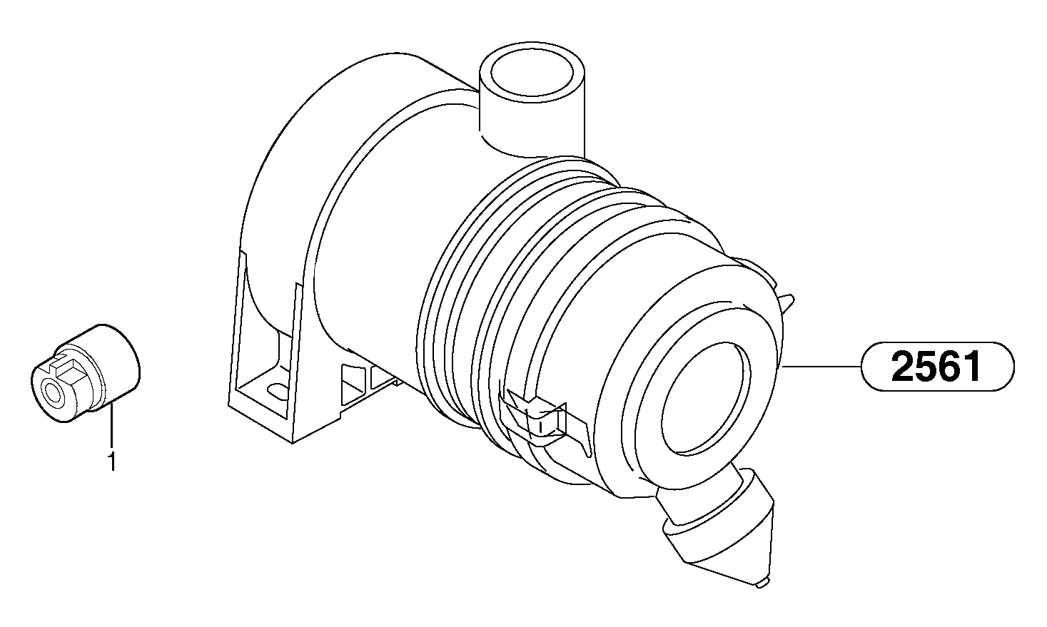 Схема запчастей Volvo EC15B - 27465 Clogging indicator EC15B TYPE 272 XR