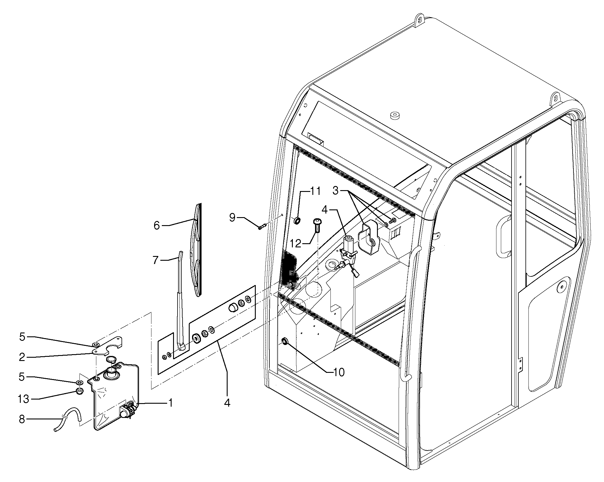 Схема запчастей Volvo EC15B - 32619 Cleaning system EC15B TYPE 272 XT/XTV