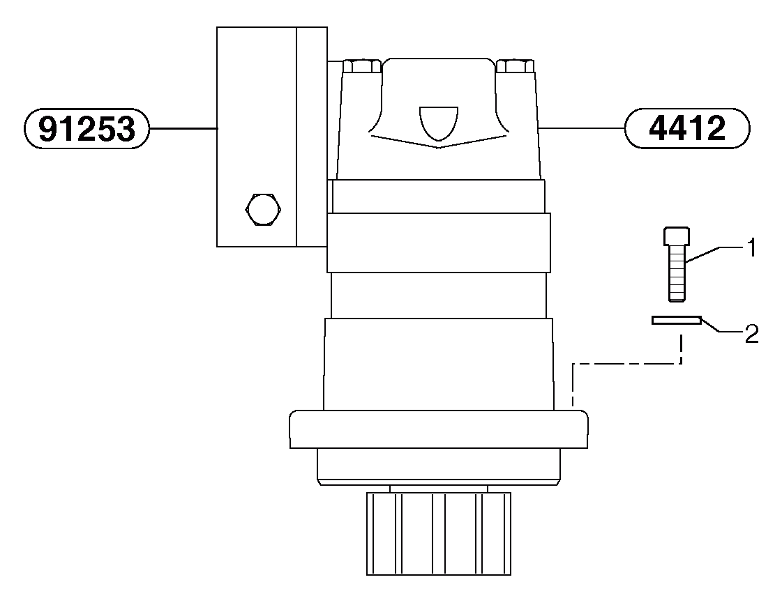 Схема запчастей Volvo EC15B - 105777 Slewing gear motor installation EC15B TYPE 272 XR