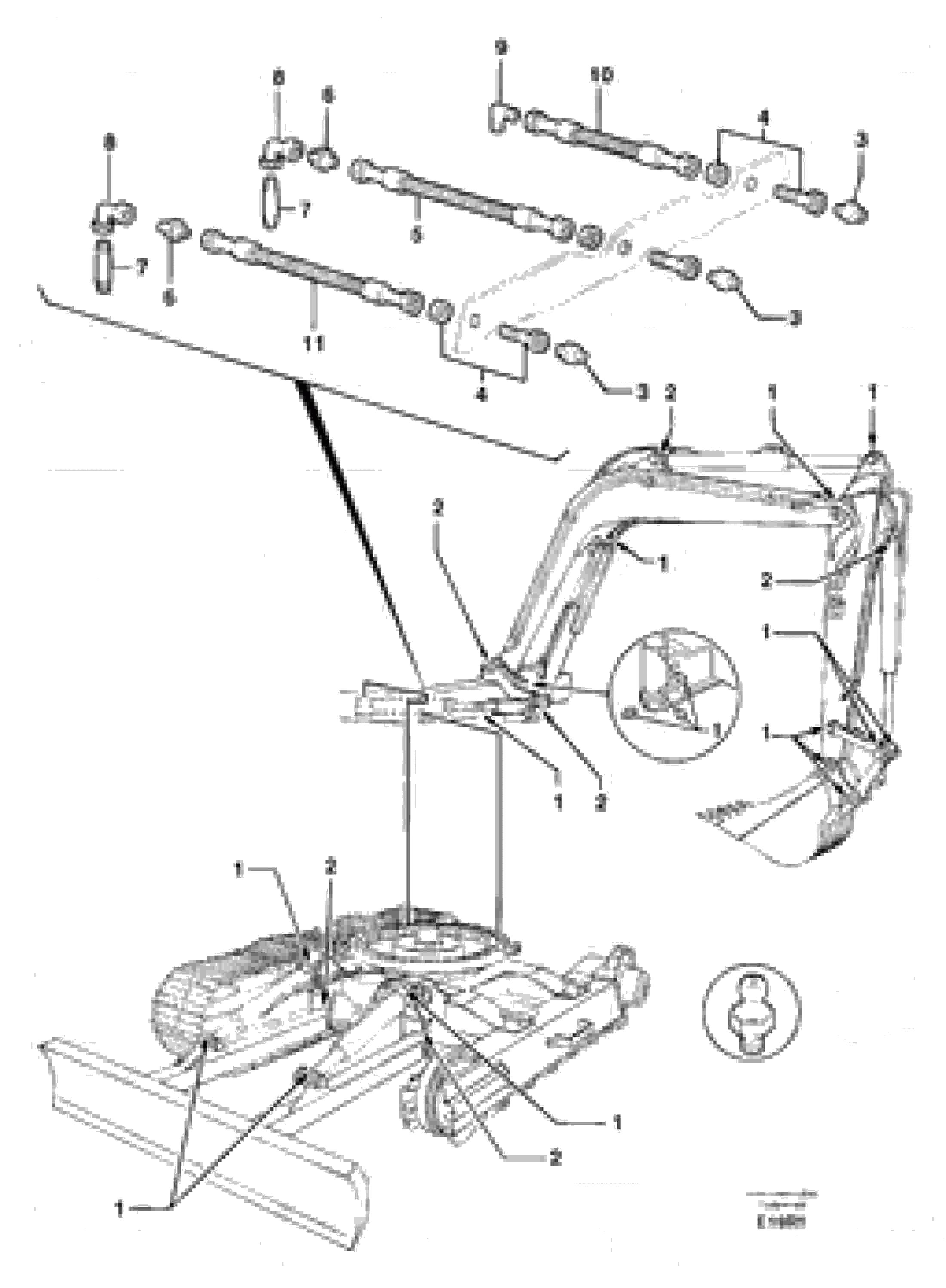 Схема запчастей Volvo EC50 - 92208 Lubrication chart EC50 TYPE 247