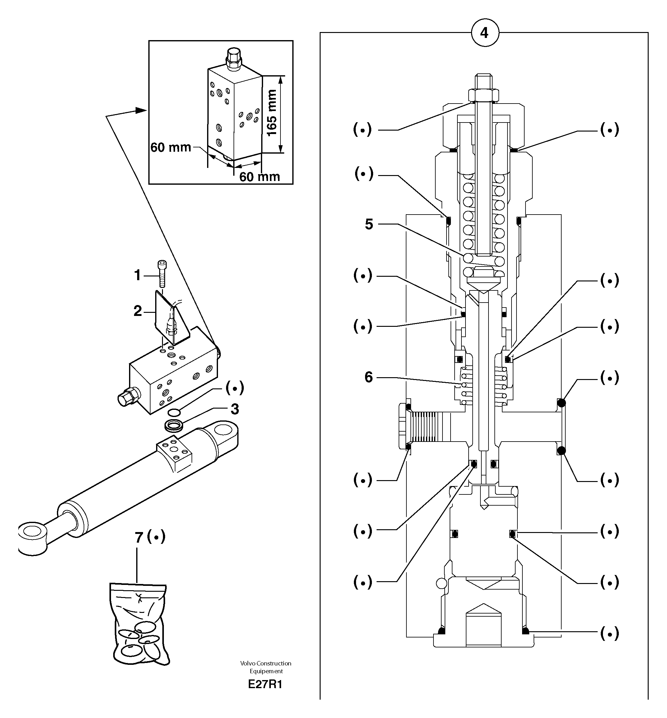 Схема запчастей Volvo EC50 - 12180 Safety valve EC50 TYPE 247