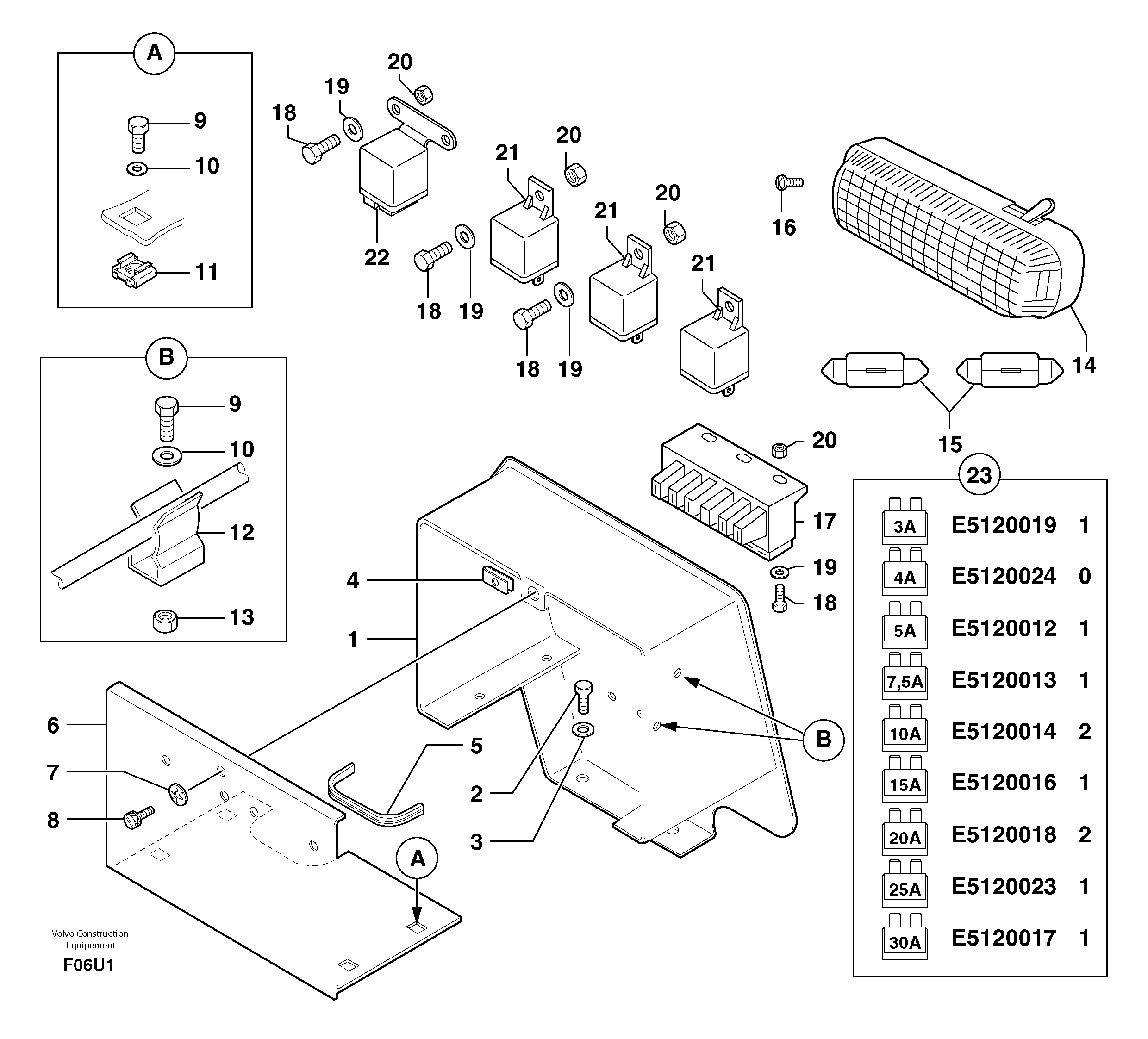 Схема запчастей Volvo EC70 - 97465 Electrical equipment EC70VV TYPE 233