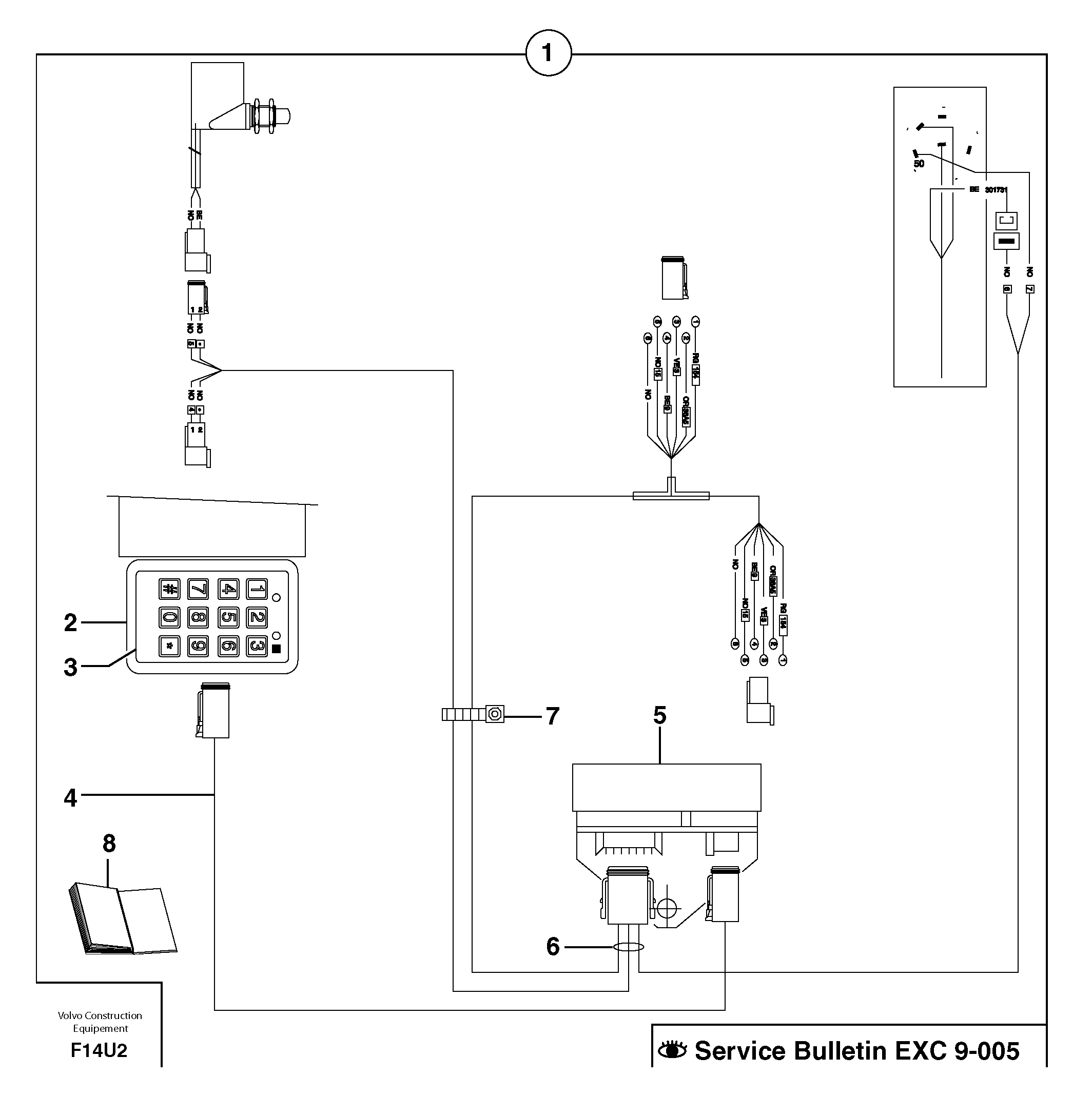 Схема запчастей Volvo EC70 - 3267 coded keypad ( anti-start ) / with Puma EC70VV TYPE 233