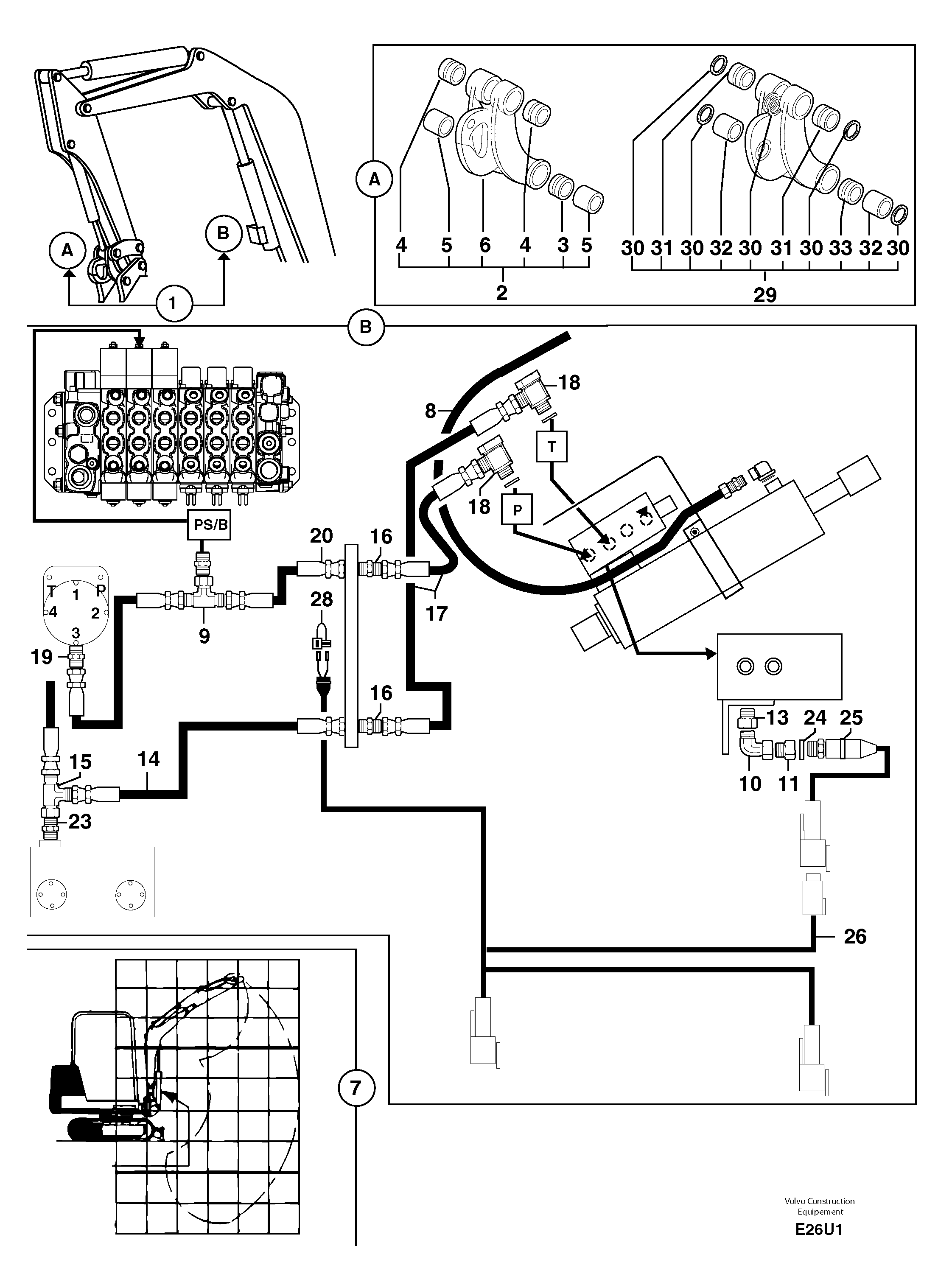Схема запчастей Volvo EC70 - 2658 Handling operations Ce / with Puma EC70 TYPE 233