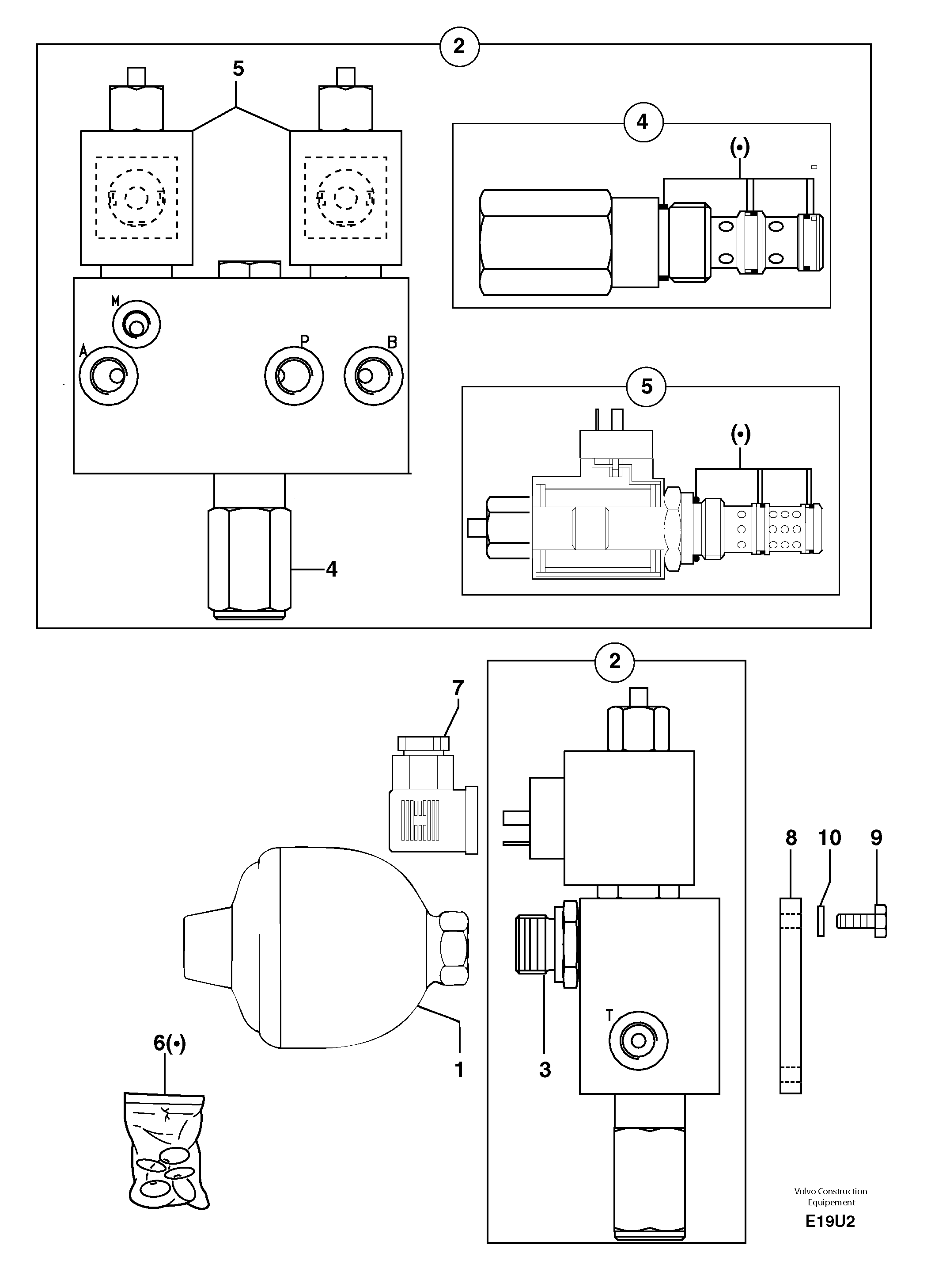 Схема запчастей Volvo EC70 - 19574 Accumulator / electrovalve EC70VV TYPE 233