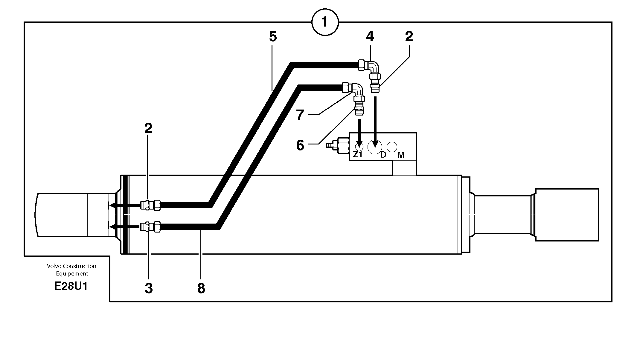 Схема запчастей Volvo EC70 - 3001 Supplement concerning handling operations / option EC70VV TYPE 233