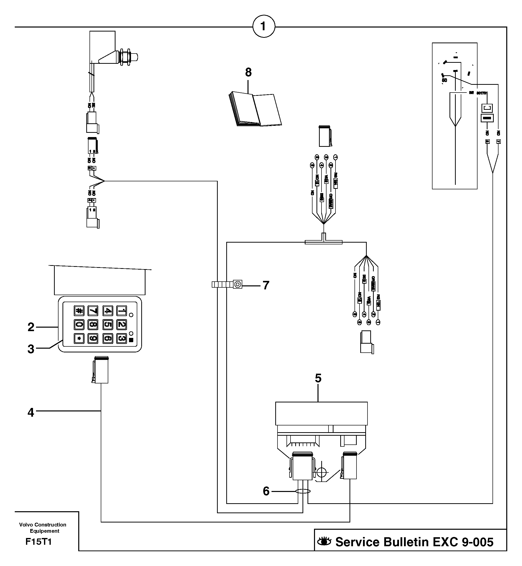 Схема запчастей Volvo EW50 - 31040 coded keypad ( anti-start ) / with Puma EW50VV TYPE 256