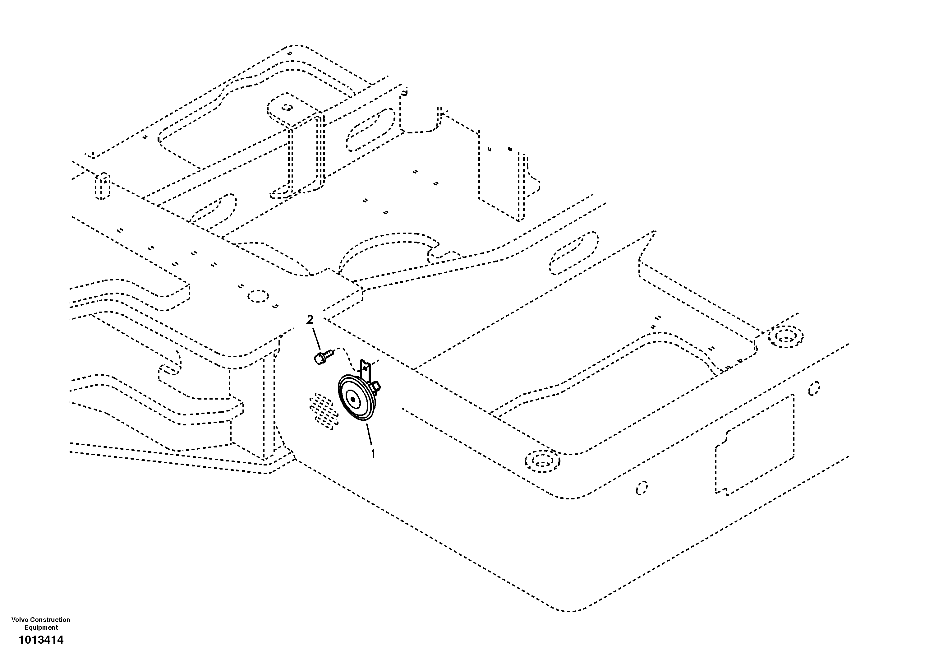 Схема запчастей Volvo ECR88 - 20250 Horn ECR88 S/N 14011-