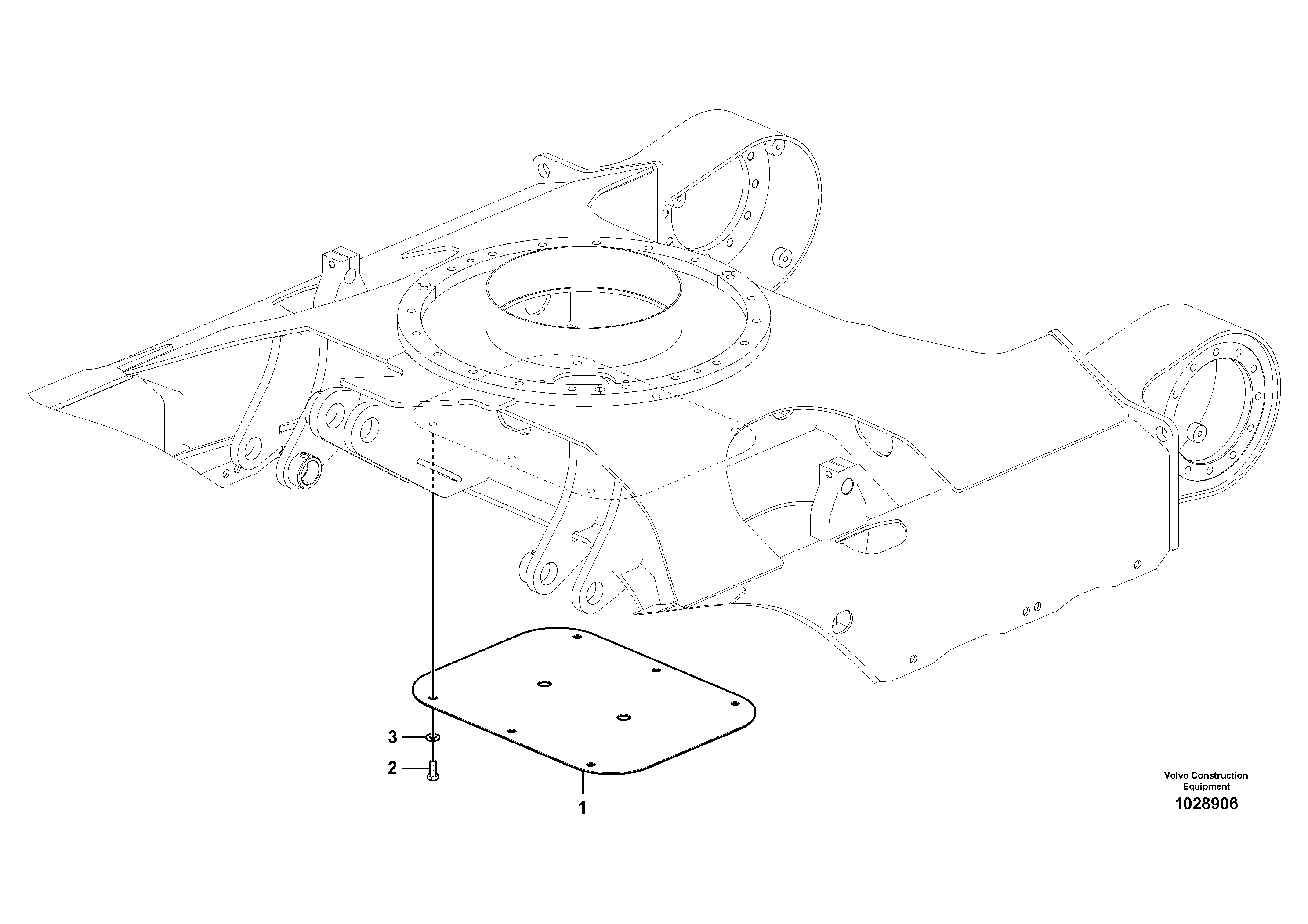 Схема запчастей Volvo ECR88 - 20144 Protecting plate ECR88 S/N 14011-