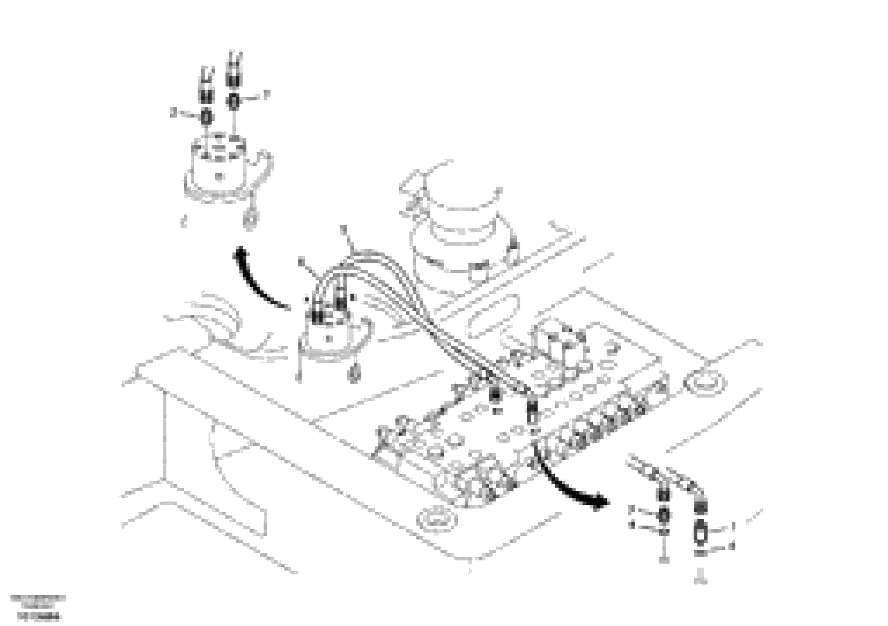 Схема запчастей Volvo ECR88 - 18962 Working hydraulic, dozer blade ECR88 S/N 14011-