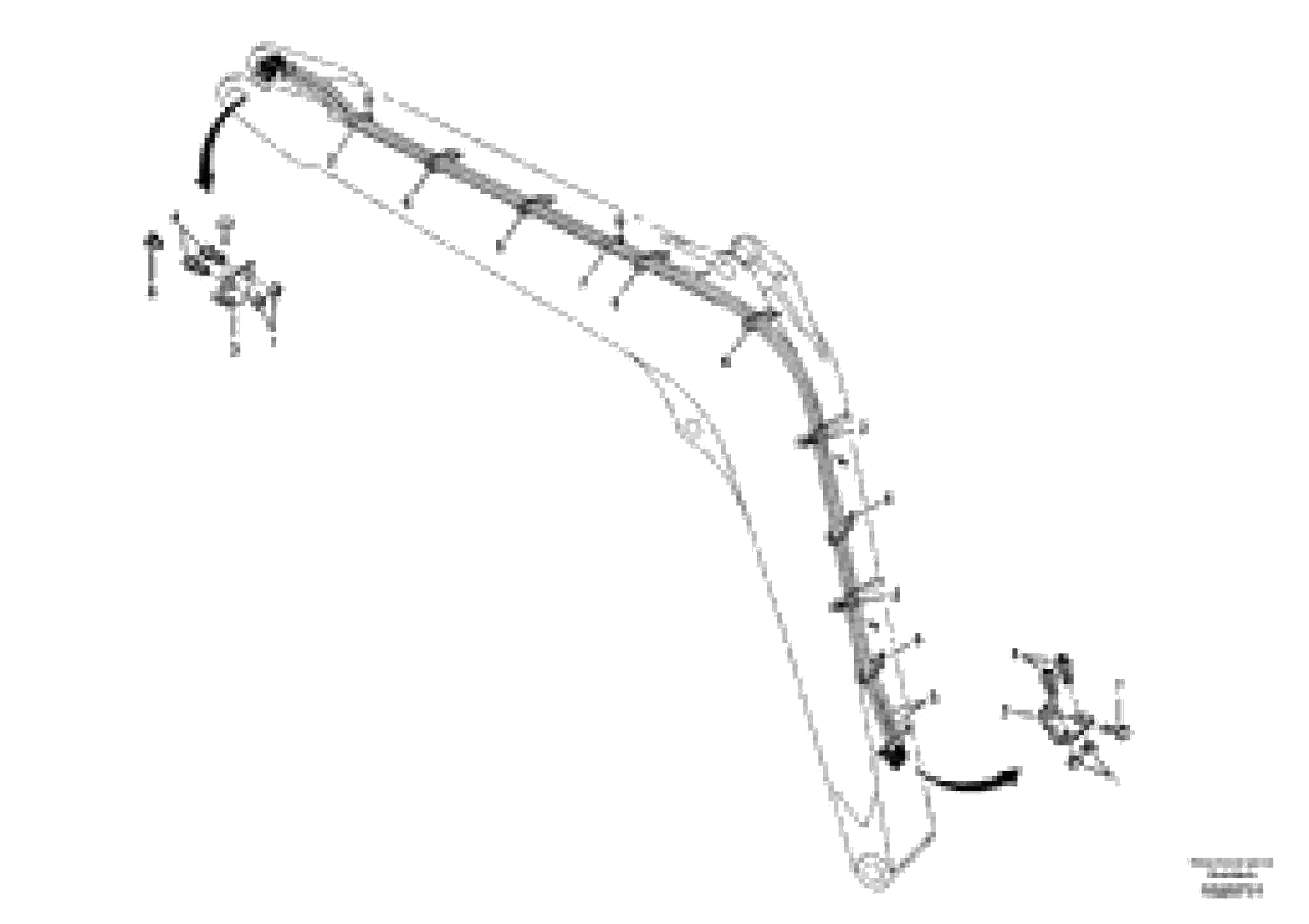 Схема запчастей Volvo ECR88 - 19665 Working hydraulic, quick fit on boom ECR88 S/N 14011-