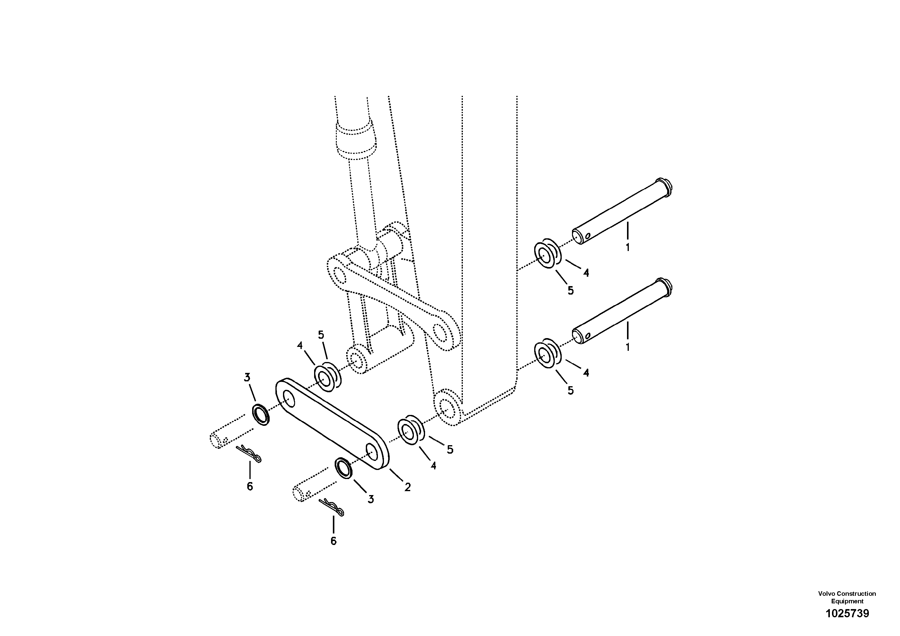 Схема запчастей Volvo ECR88 - 23321 Linkage for no bucket ECR88 S/N 14011-