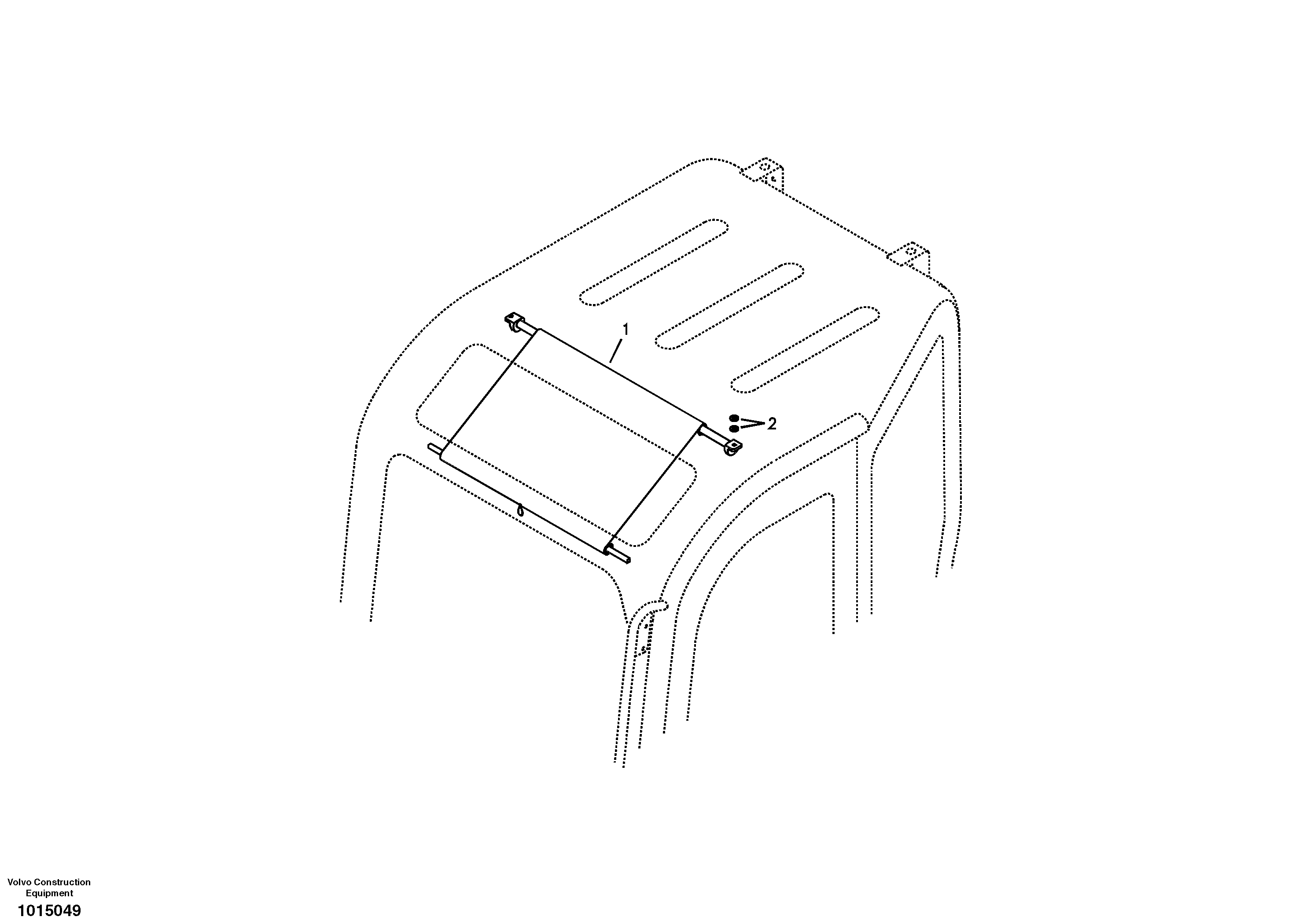 Схема запчастей Volvo ECR88 - 2062 Sun visor interior ECR88 S/N 10001-14010