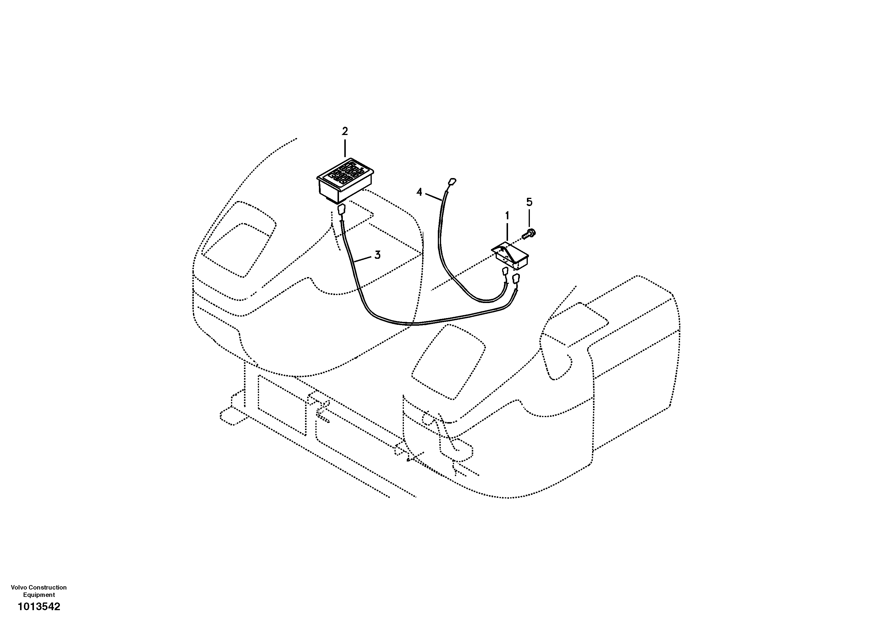 Схема запчастей Volvo ECR88 - 23761 Antitheft system ECR88 S/N 14011-