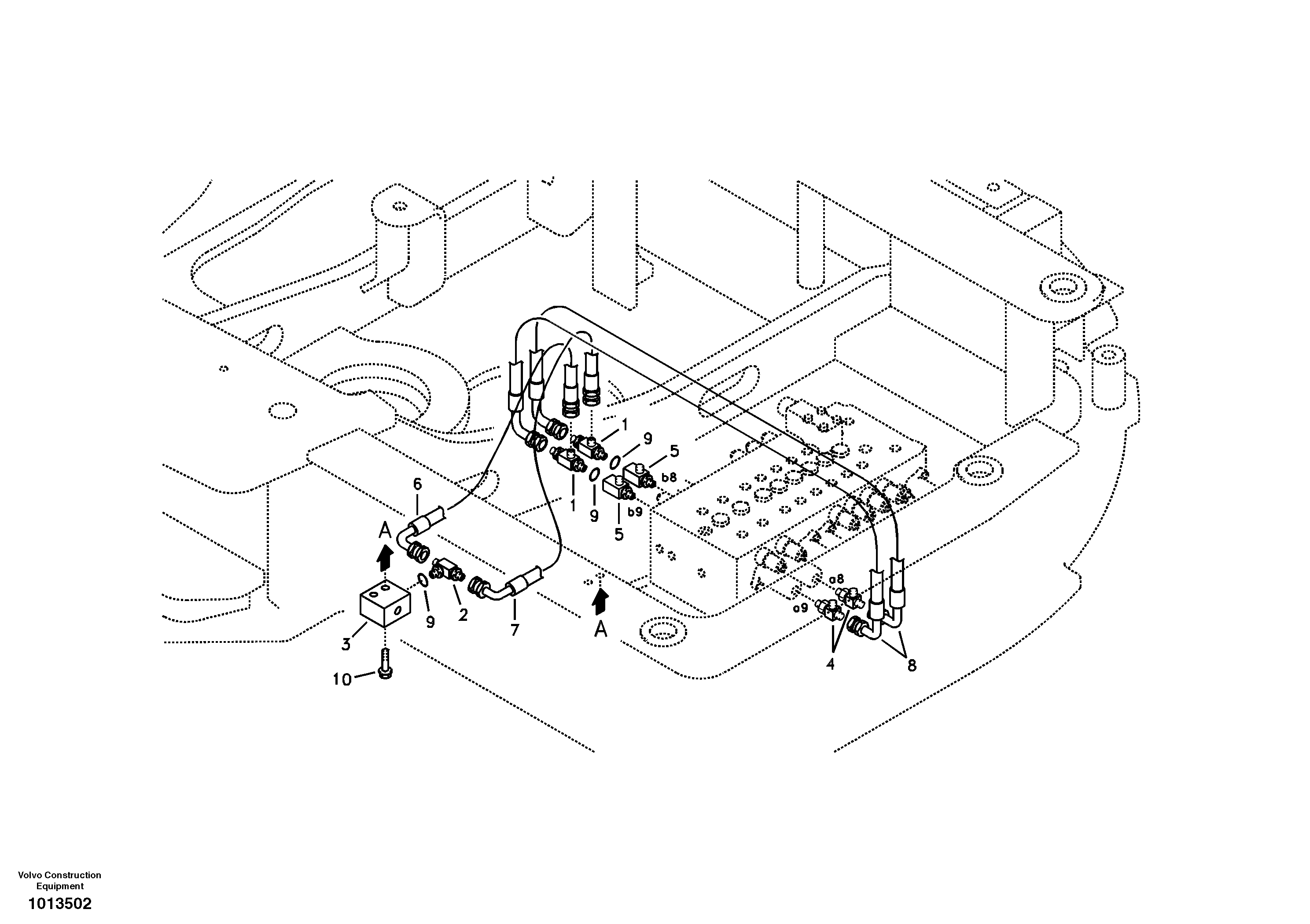 Схема запчастей Volvo ECR88 - 34225 Servo system, travel alarm ECR88 S/N 10001-14010