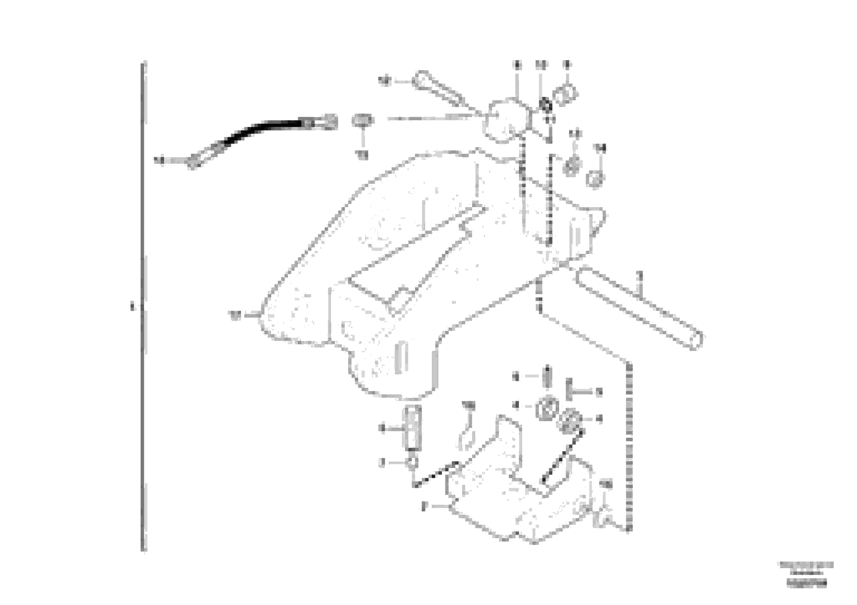 Схема запчастей Volvo ECR88 - 40142 Attachment bracket, quickfit ECR88 S/N 10001-14010