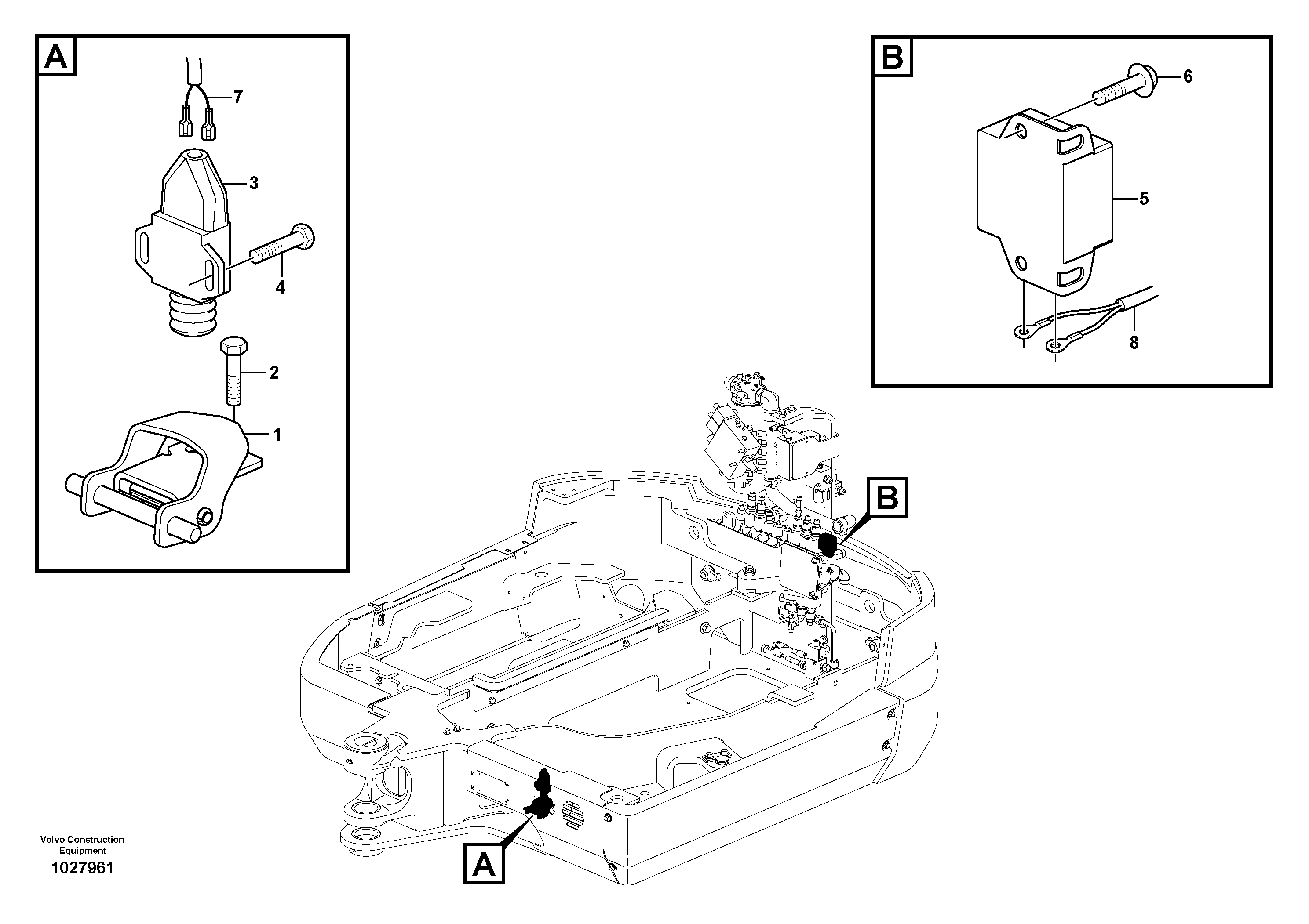 Схема запчастей Volvo EC35C - 30635 Travel alarm, acoustic EC35C