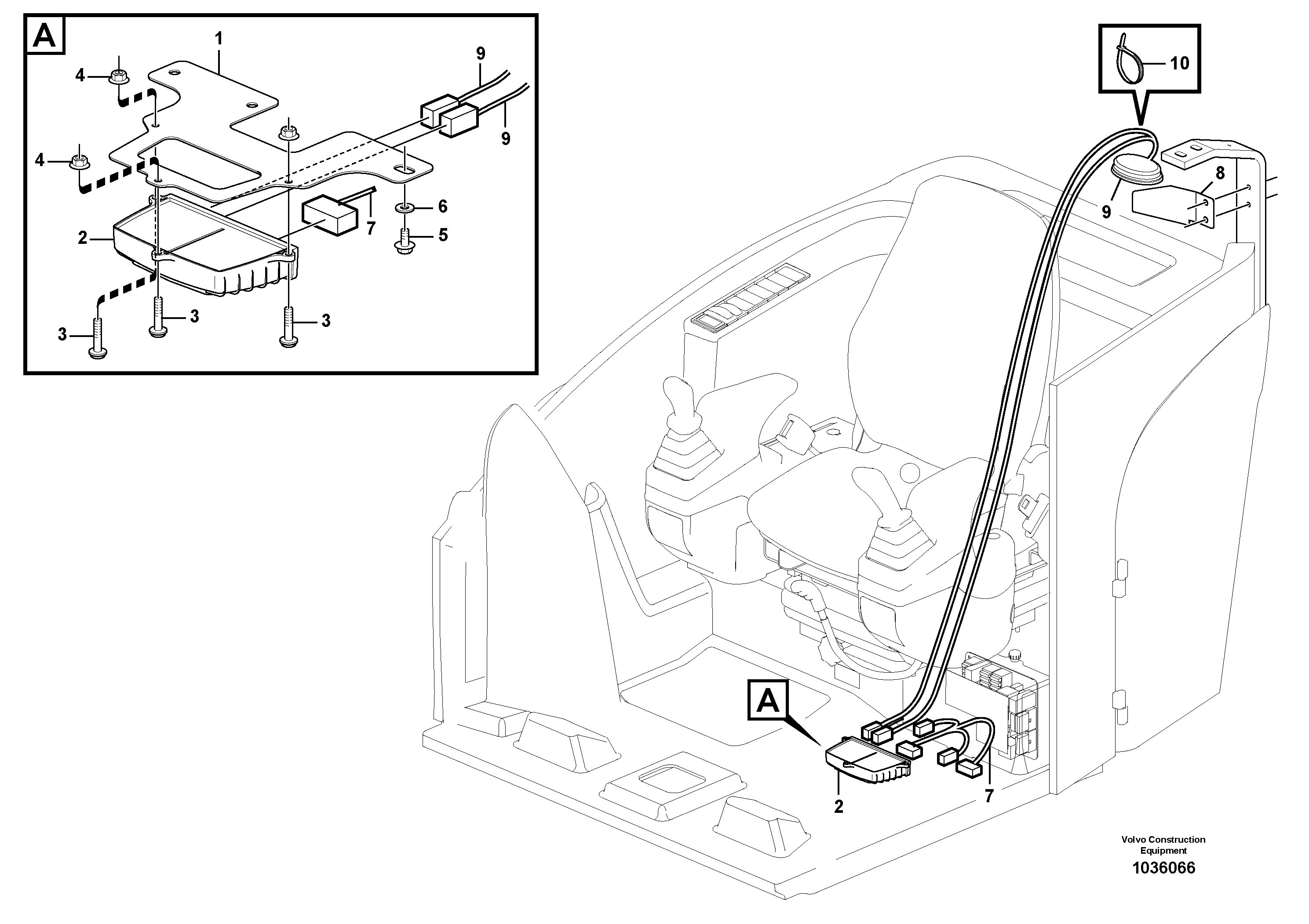 Схема запчастей Volvo EC35C - 100467 System for wireless electronic controlled communication (telematics) EC35C