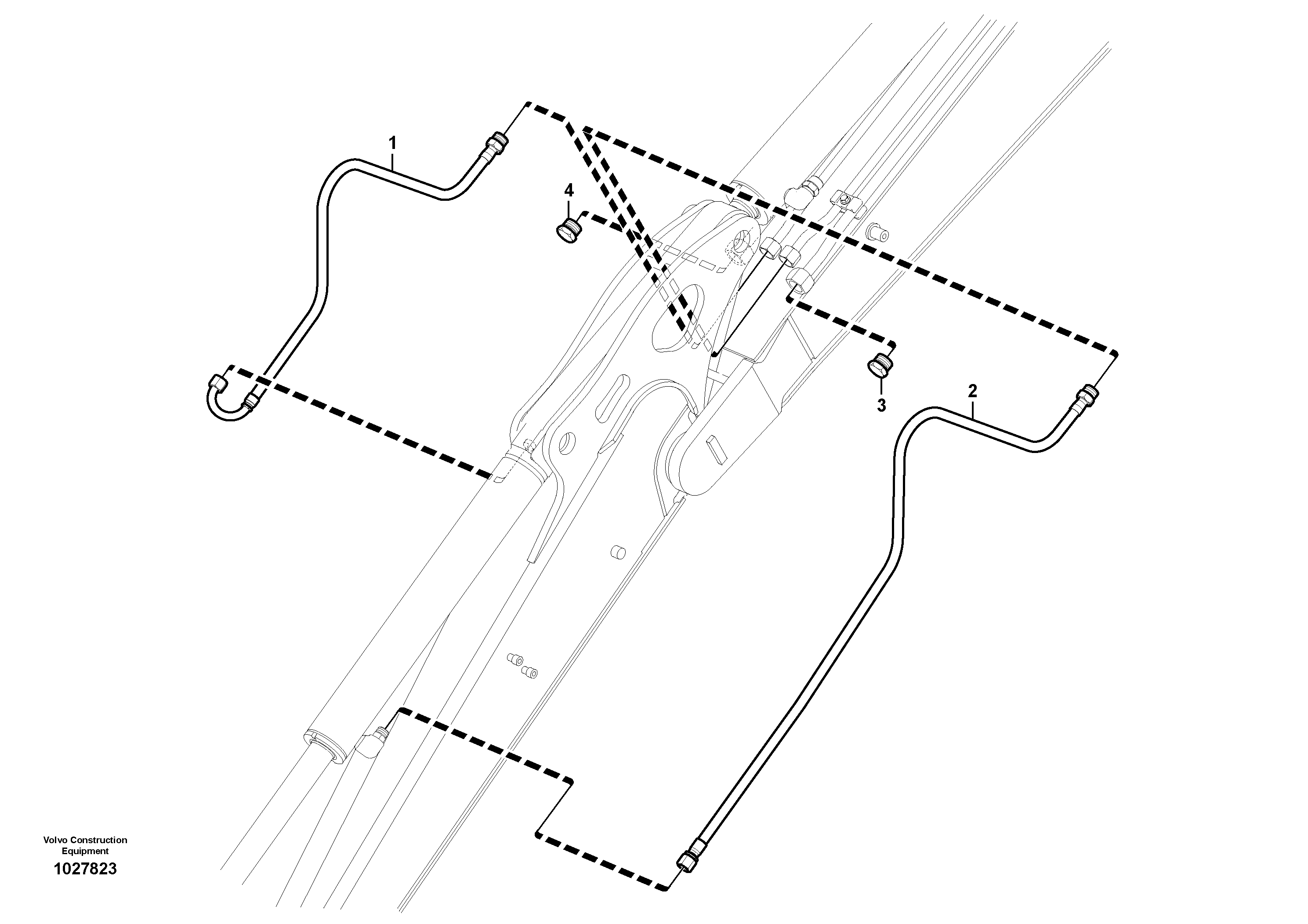 Схема запчастей Volvo EC35C - 28436 Working hydraulic, dipper arm EC35C
