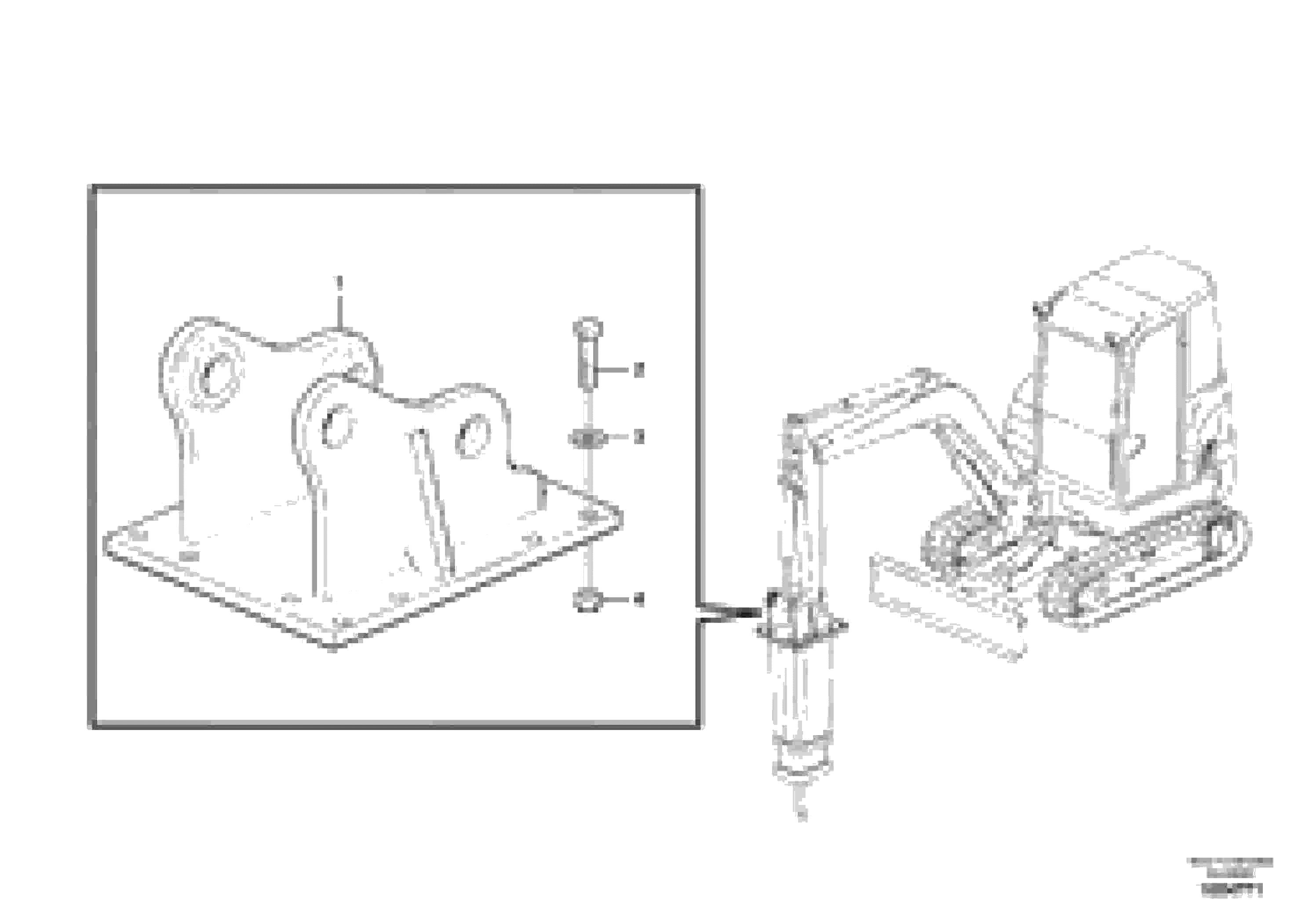 Схема запчастей Volvo EC35C - 84370 Retainer for hammer ATTACHMENTS ATT. COMPACT EXCAVATORS BUCKET&HAMMER