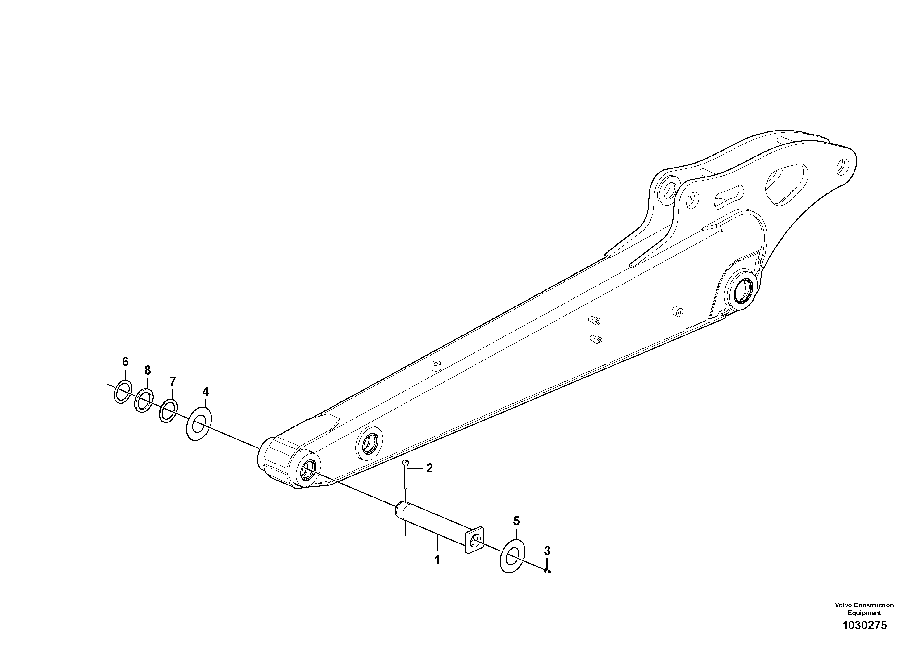 Схема запчастей Volvo EC35C - 78137 Dipper arm EC35C