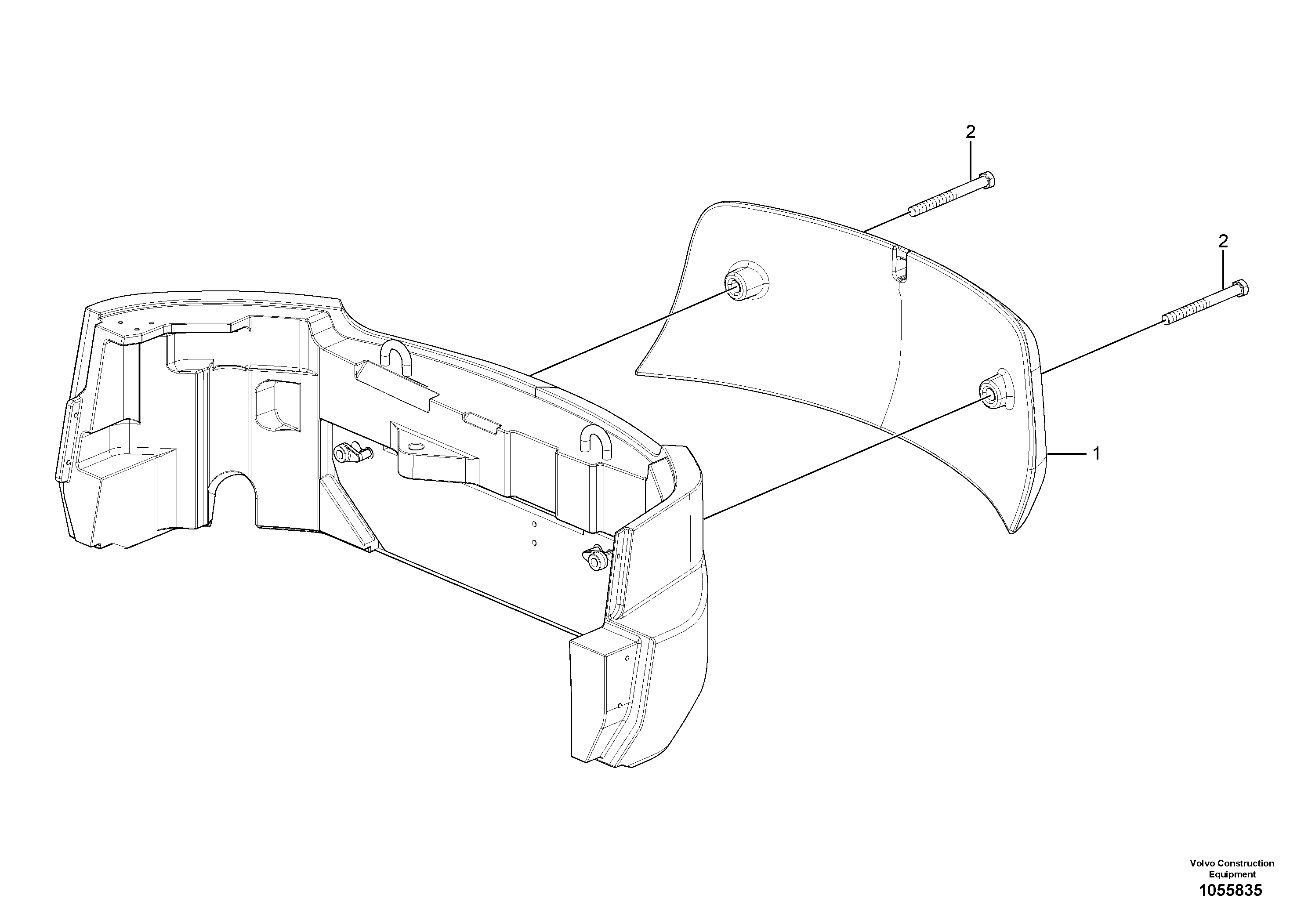 Схема запчастей Volvo ECR48C - 10013 Противовес ECR48C