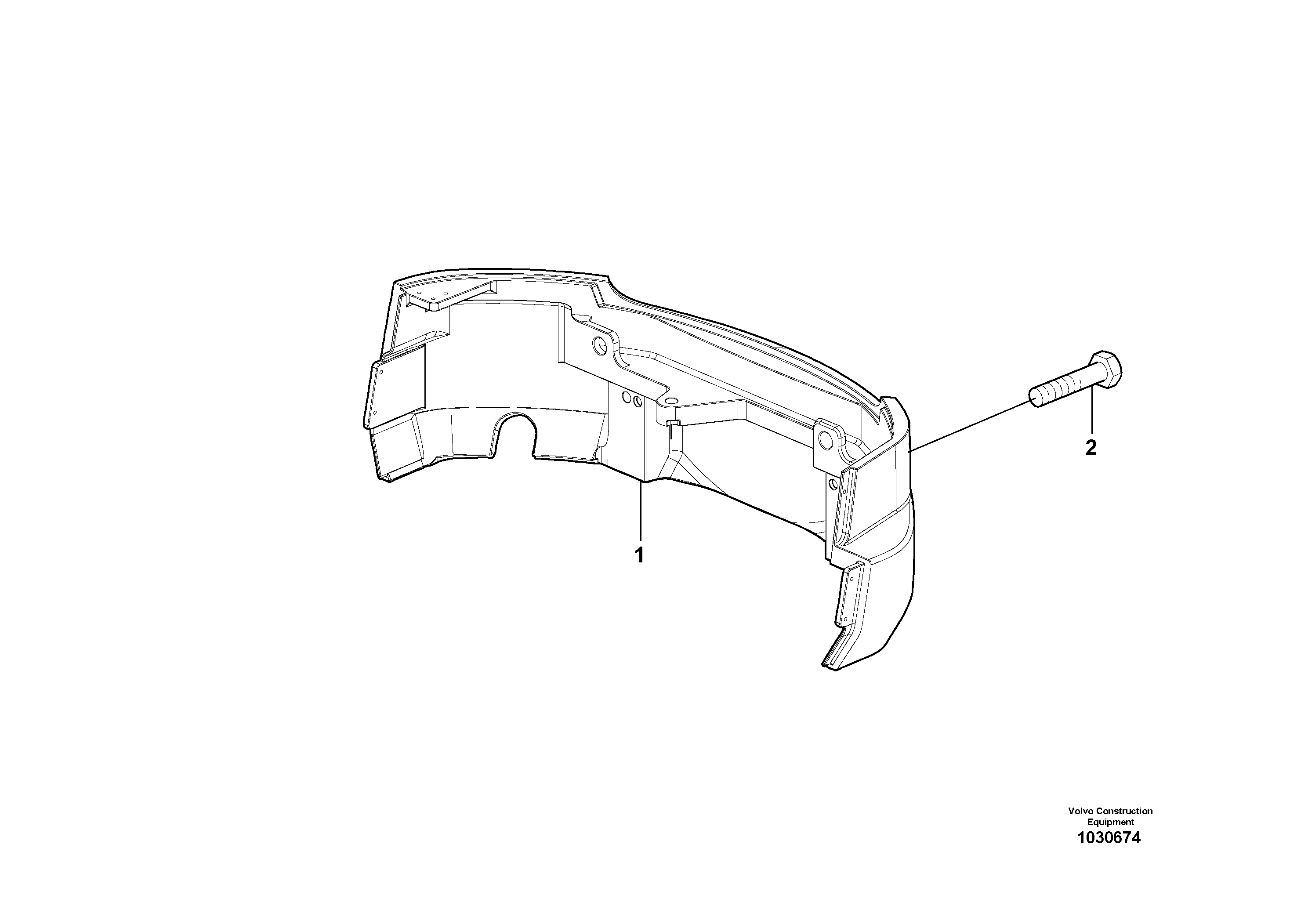 Схема запчастей Volvo ECR48C - 44561 Противовес ECR48C