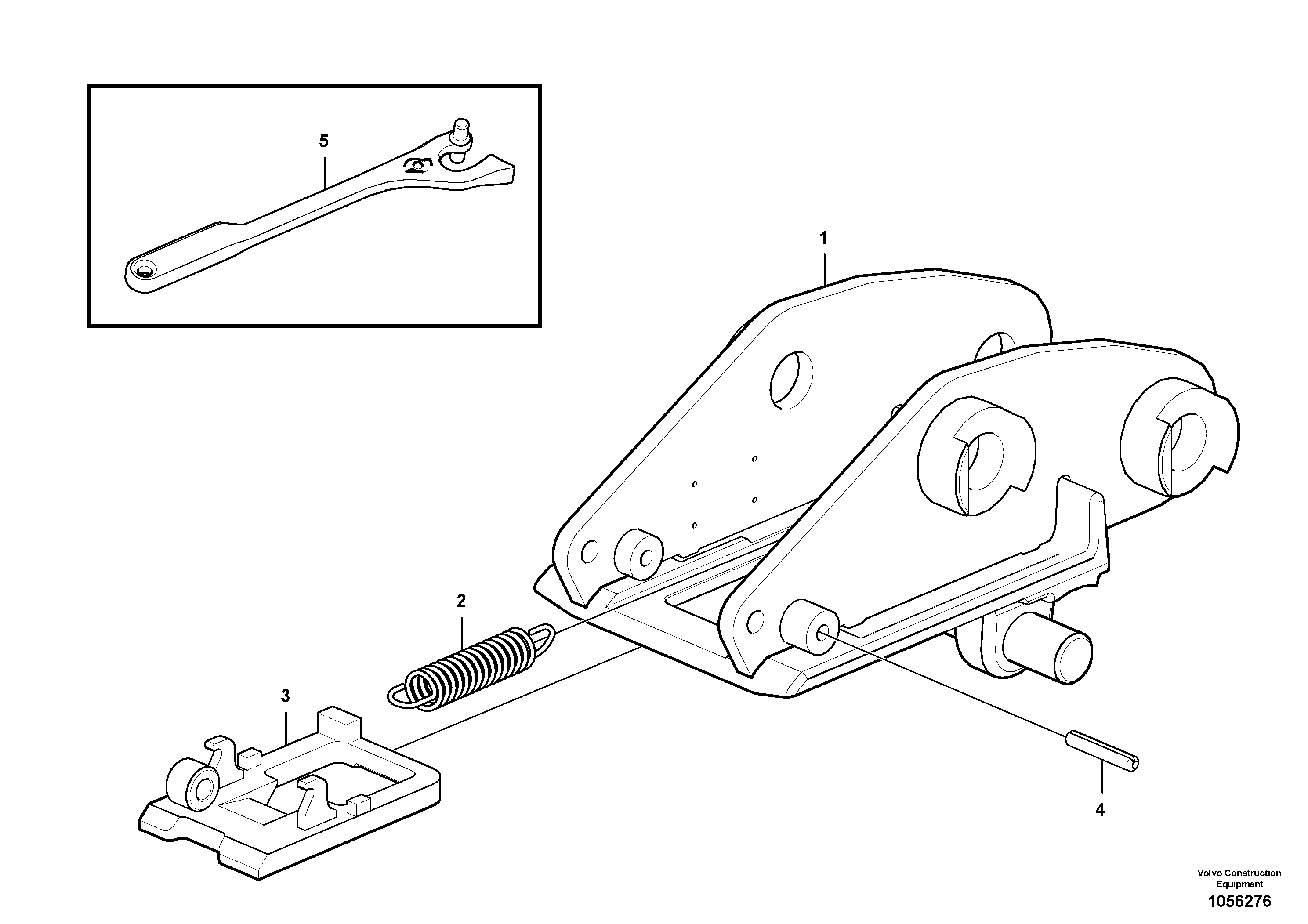 Схема запчастей Volvo ECR48C - 82659 Tool holder / mechanical control ECR48C