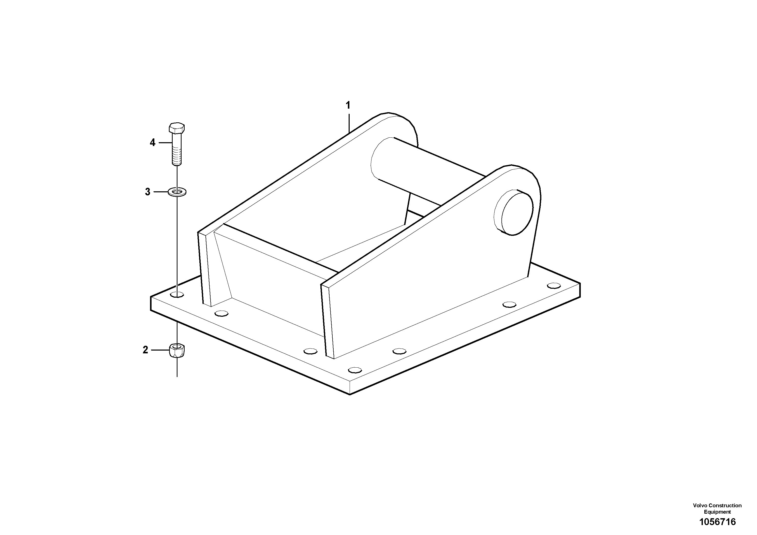 Схема запчастей Volvo ECR48C - 78006 Retainer for hammer ATTACHMENTS ATT. COMPACT EXCAVATORS BUCKET&HAMMER