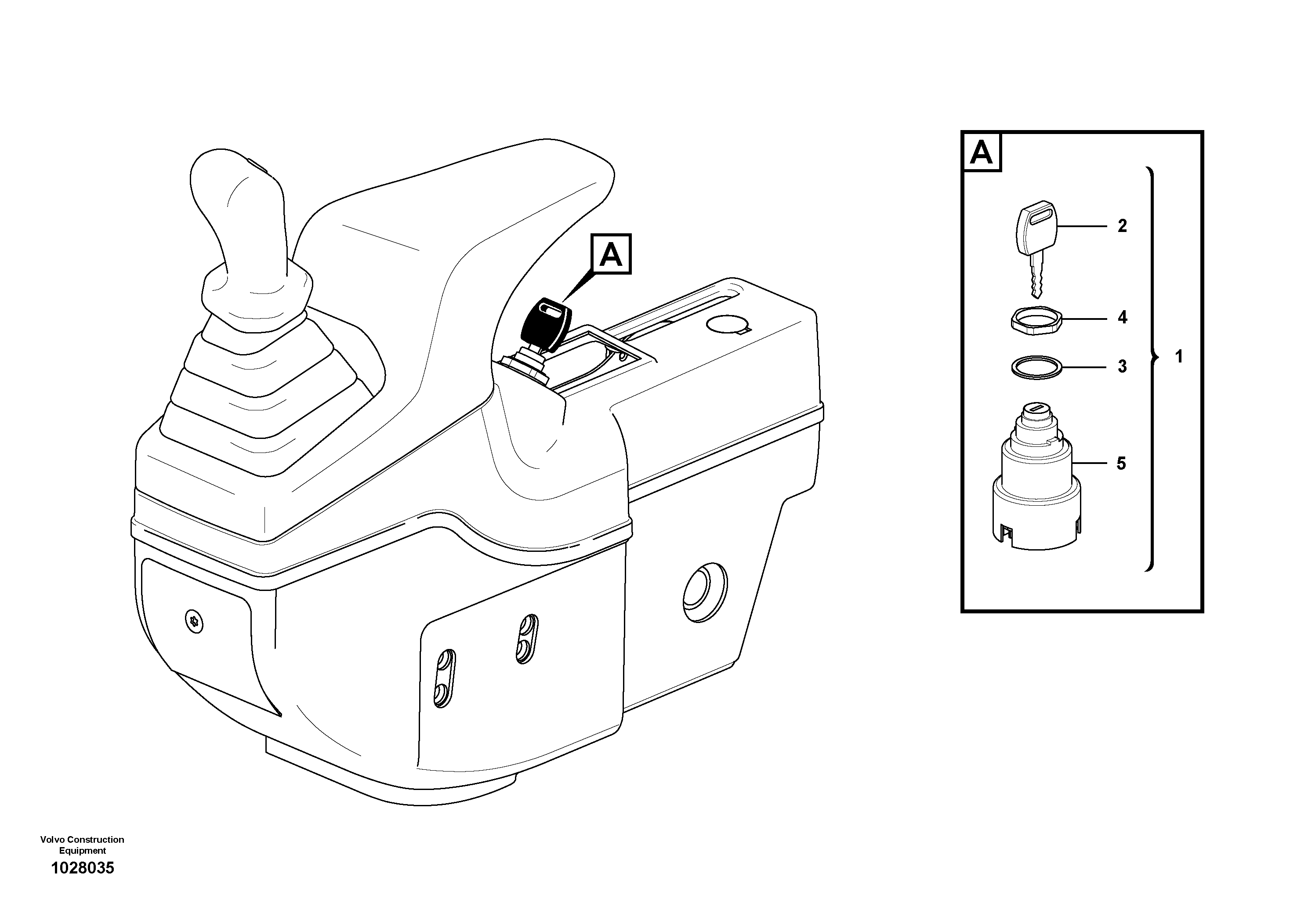 Схема запчастей Volvo ECR48C - 46321 Starting and preheating switch ECR48C