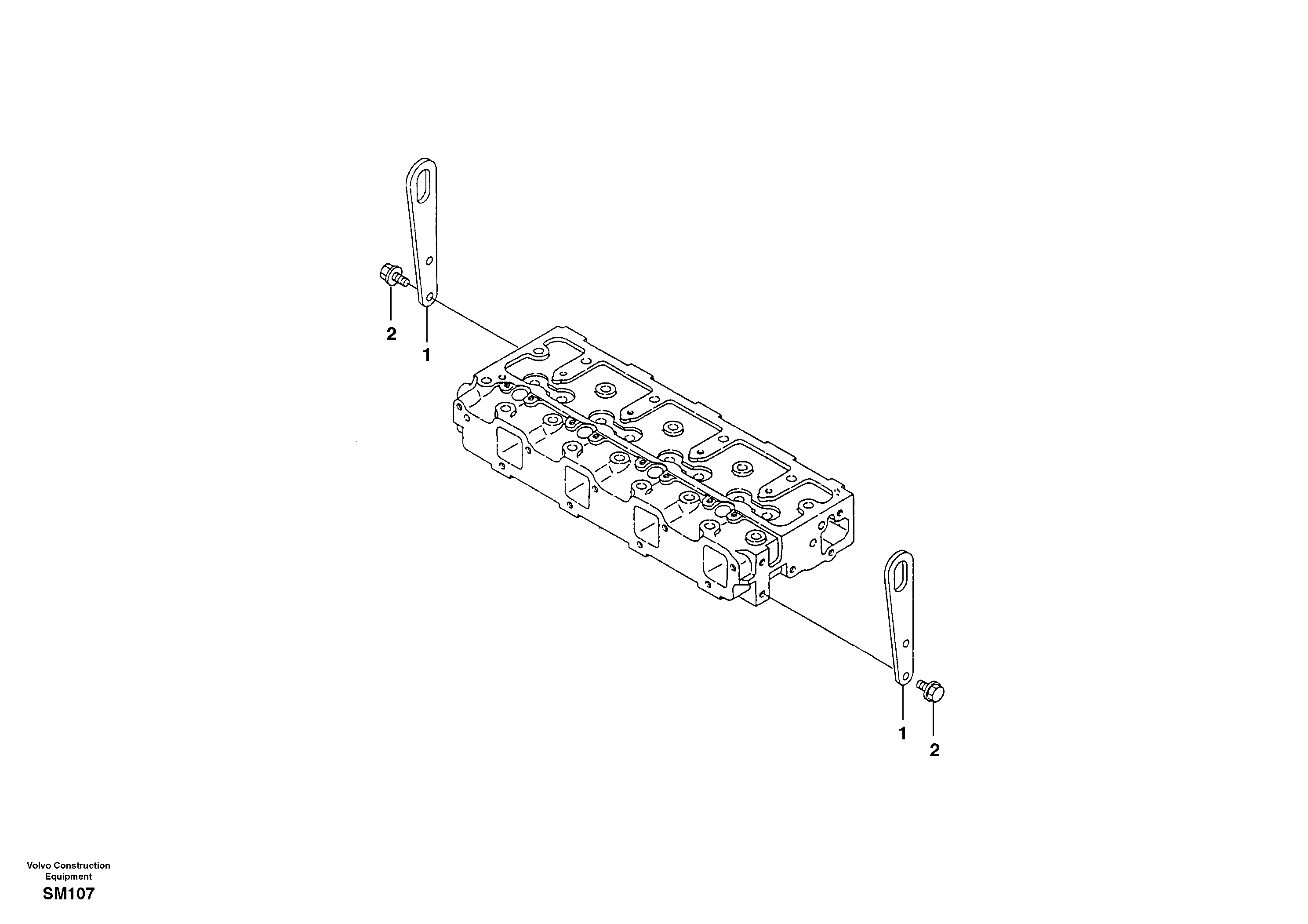 Схема запчастей Volvo EW55 SER NO 5630- - 11527 Lifting eye 