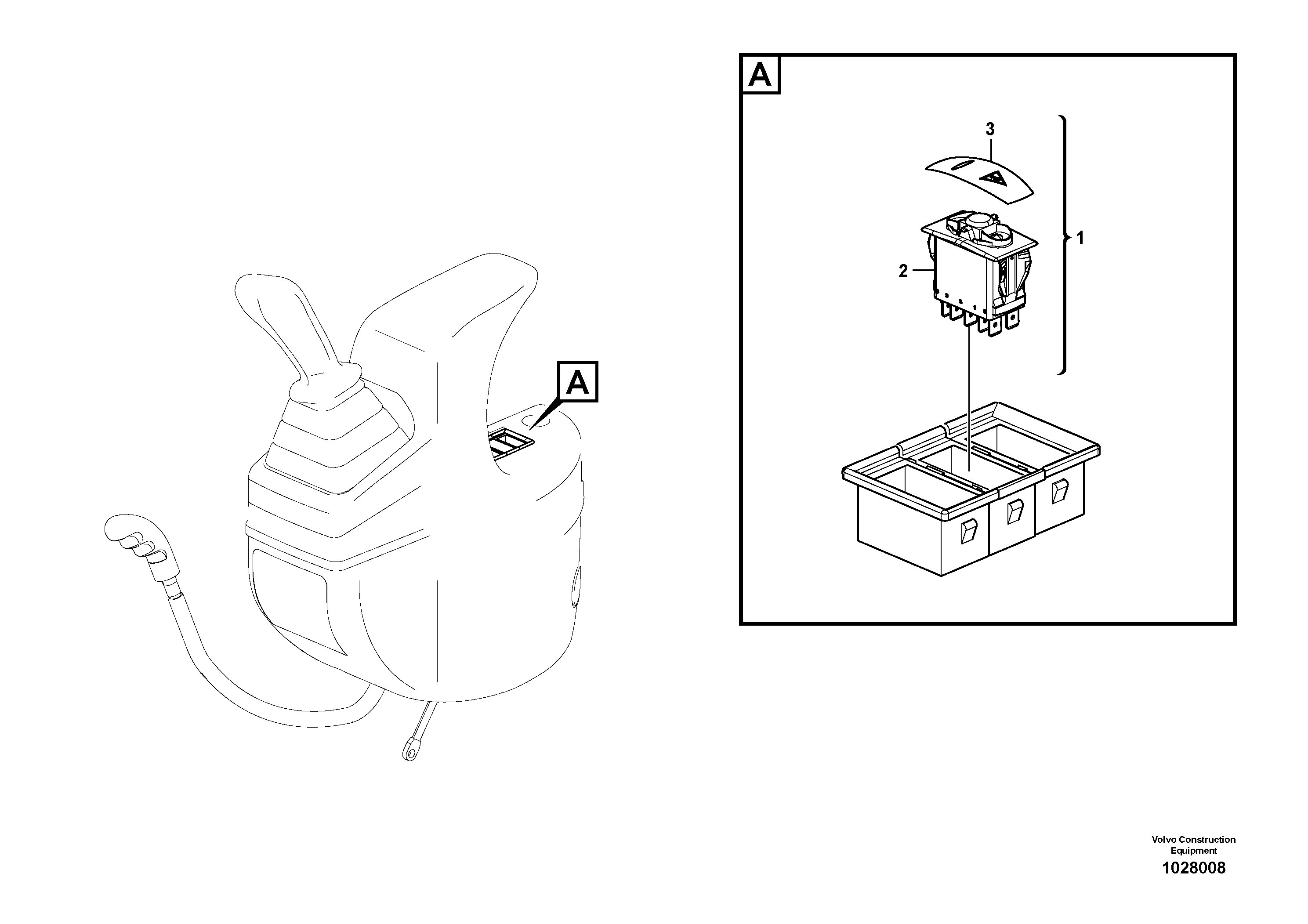 Схема запчастей Volvo EC27C - 95687 Switch for overload warning EC27C