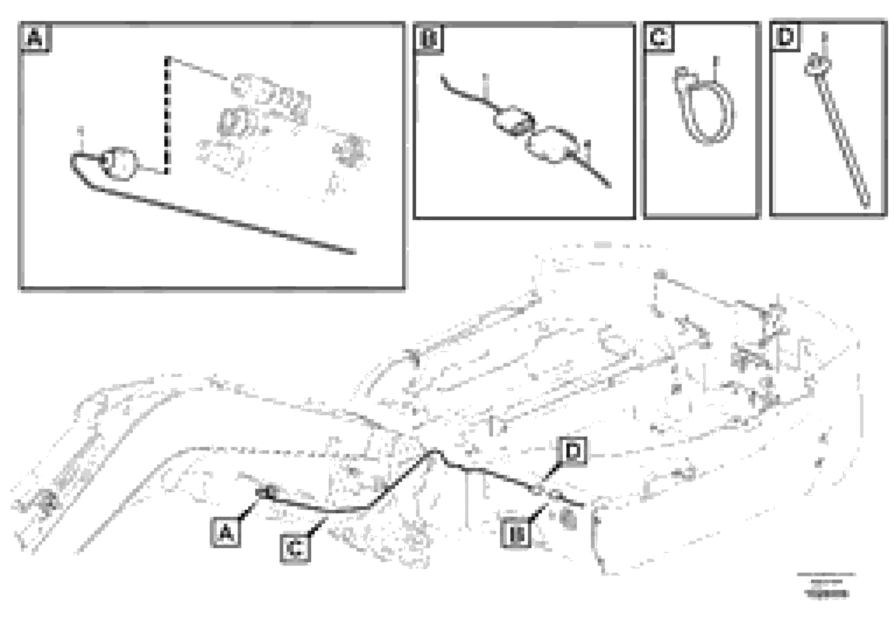 Схема запчастей Volvo EC27C - 47369 Cable harness to safety valve on boom EC27C