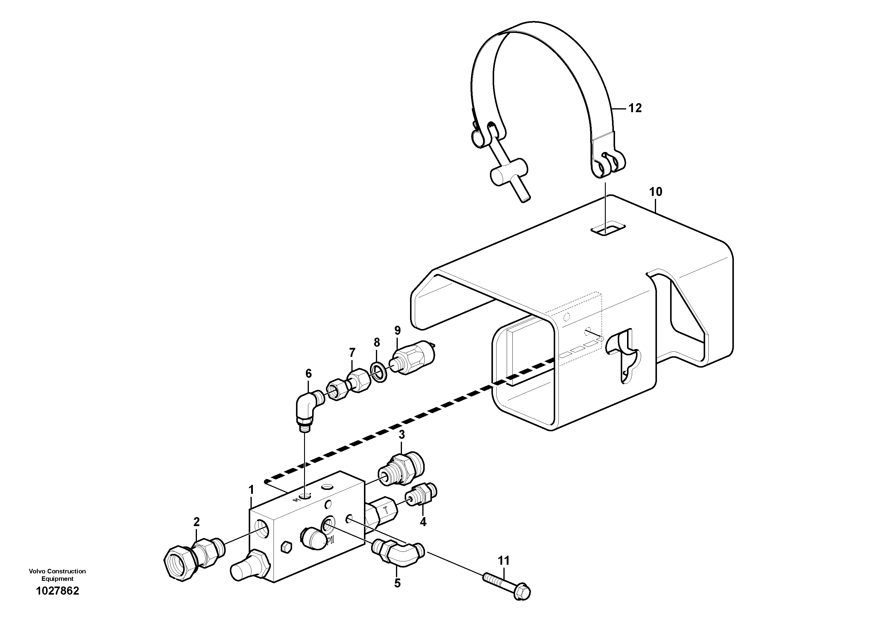 Схема запчастей Volvo EC27C - 7445 Safety valve ( boom cylinder ) EC27C