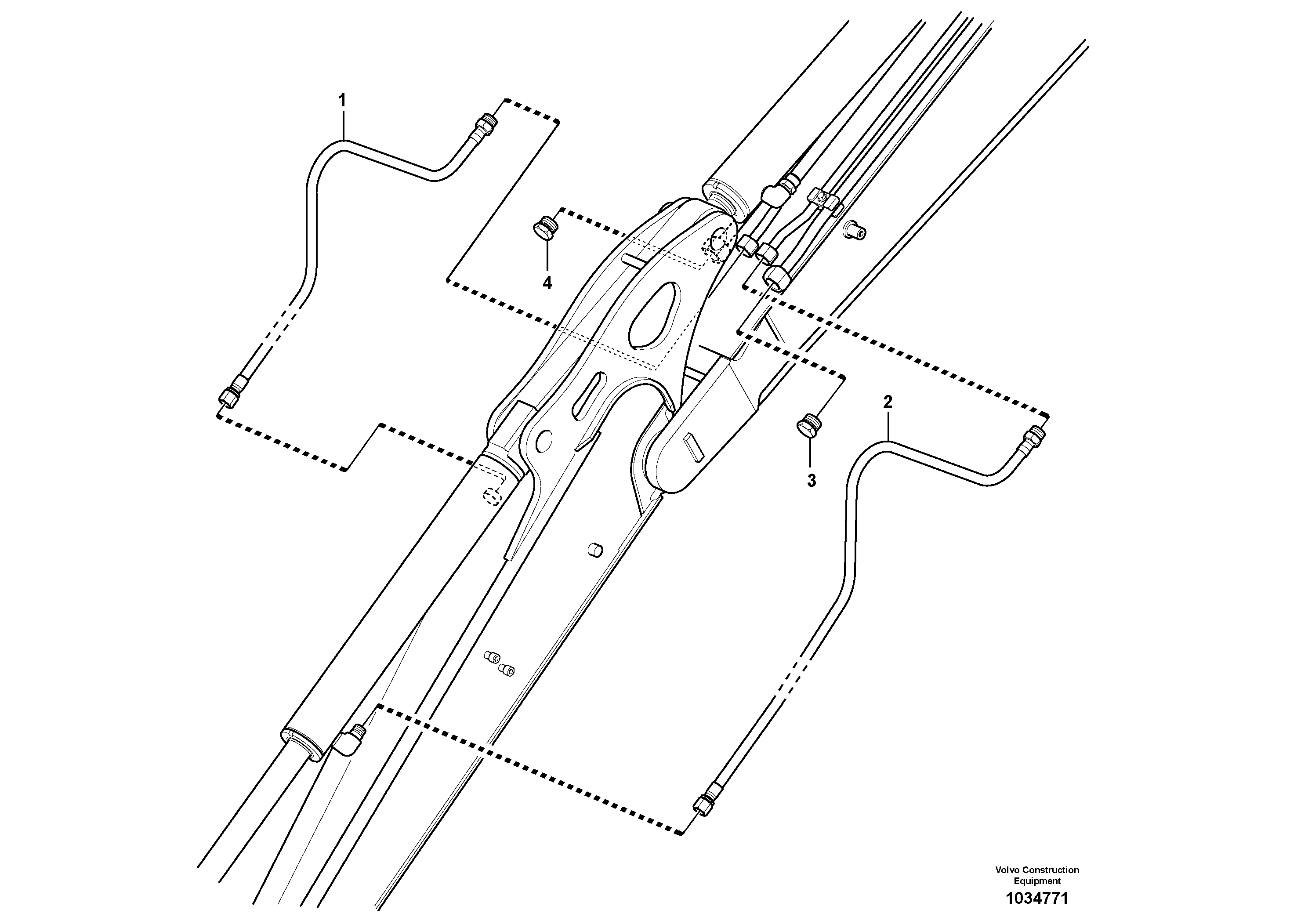 Схема запчастей Volvo EC27C - 50265 Working hydraulic, dipper arm EC27C