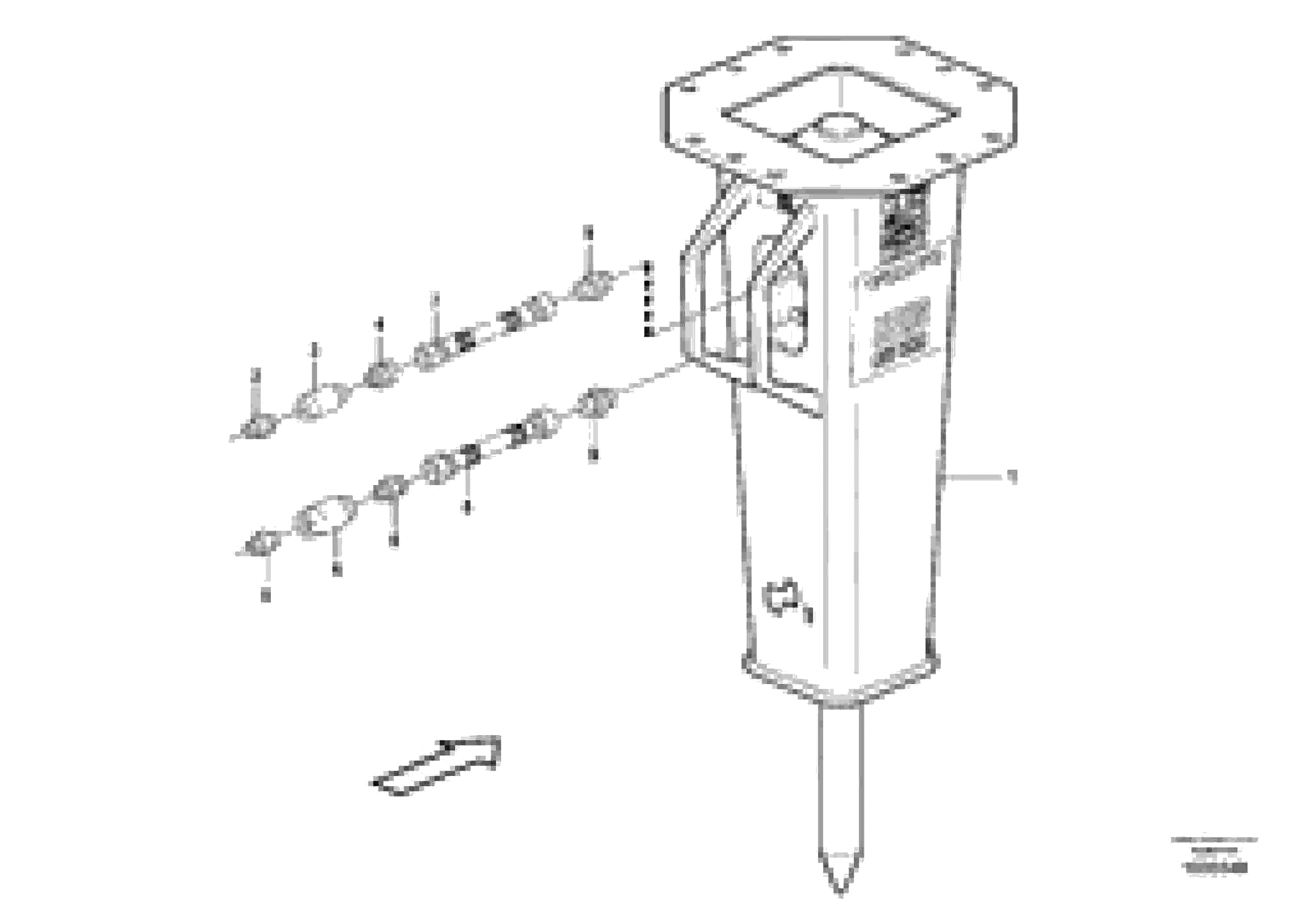 Схема запчастей Volvo EC27C - 84361 Hammer ATTACHMENTS ATT. COMPACT EXCAVATORS BUCKET&HAMMER