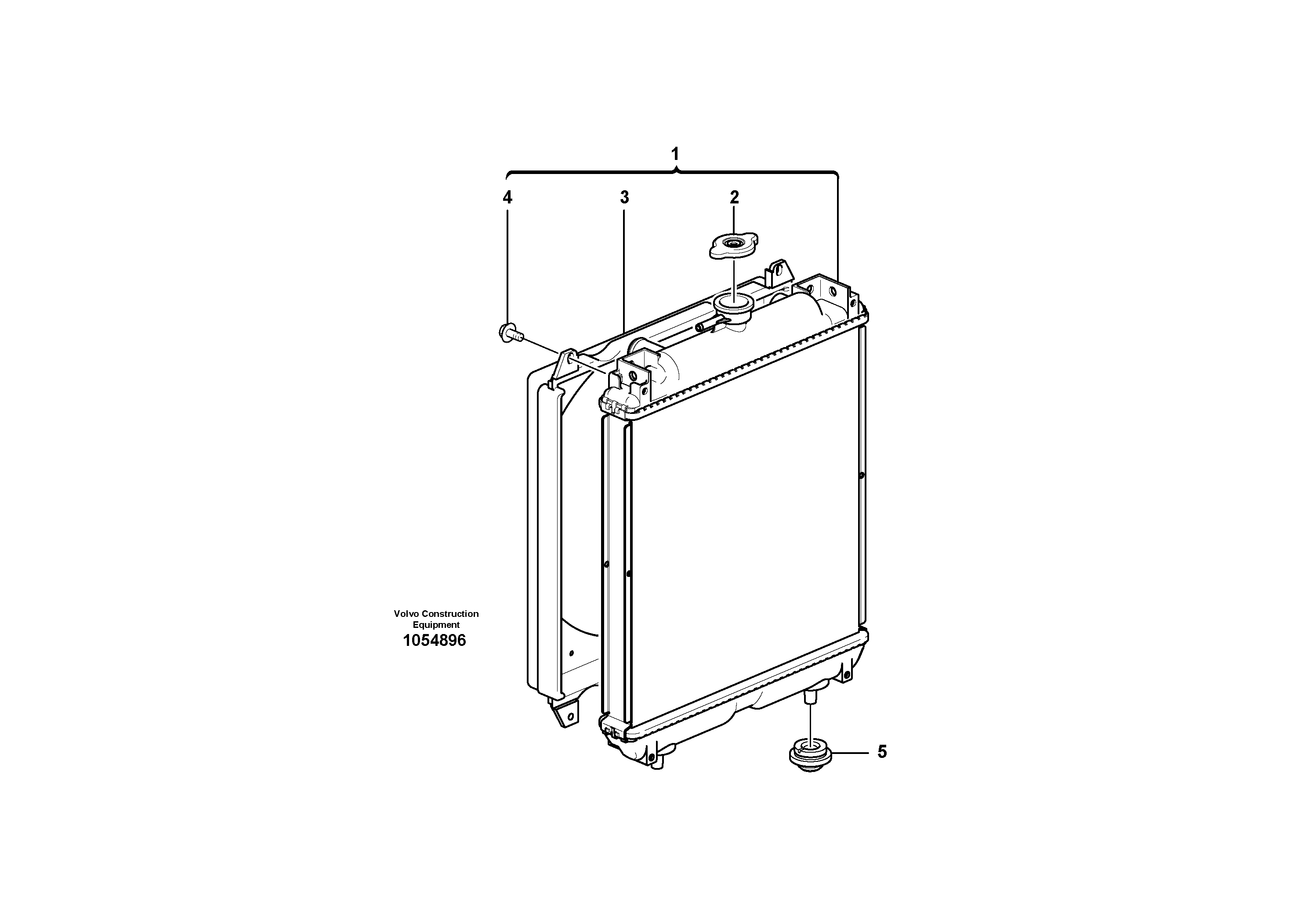 Схема запчастей Volvo EC15C - 80878 Radiator ( water ) EC15C