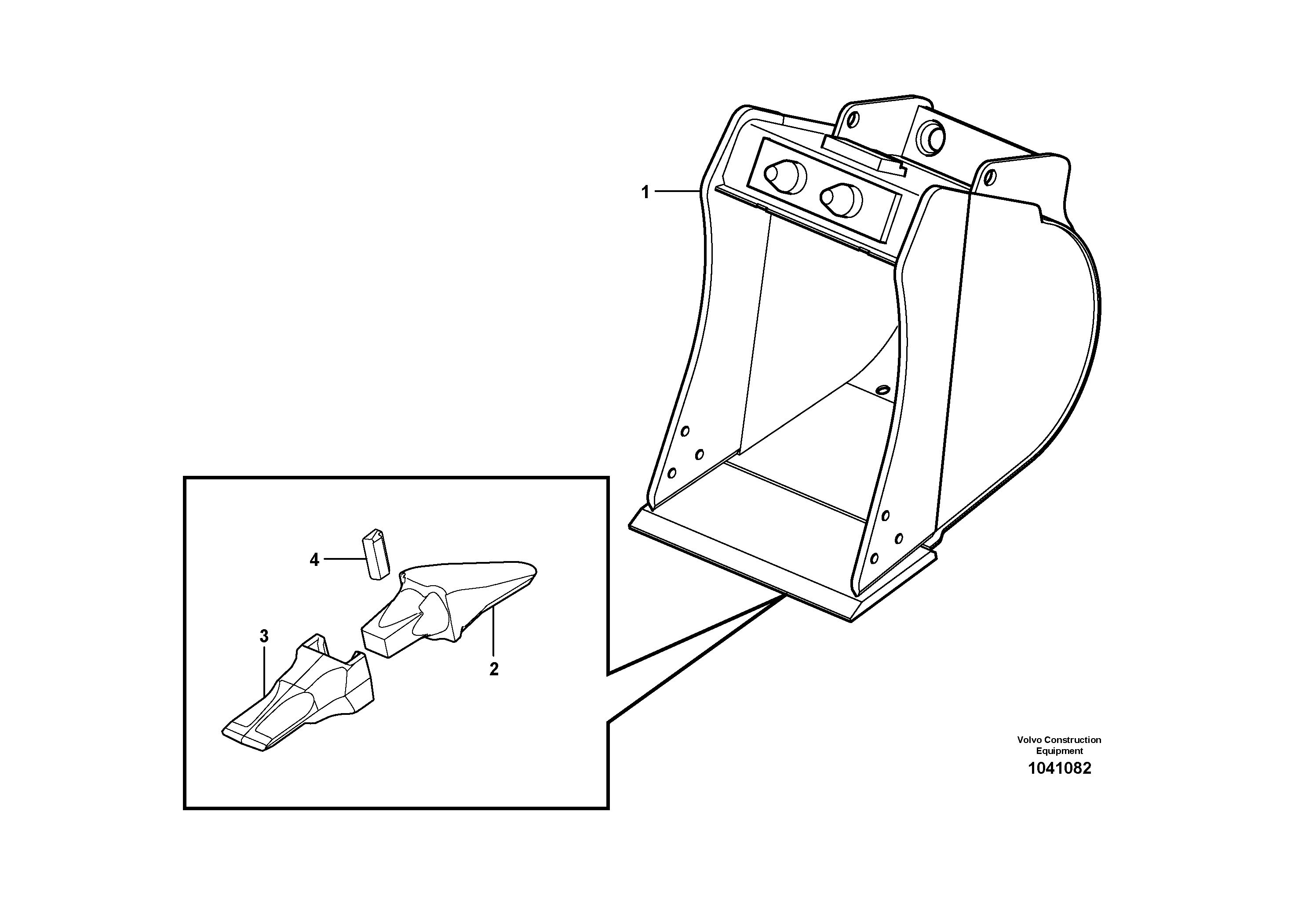 Схема запчастей Volvo EC17C - 84357 Buckets for Quickfit ATTACHMENTS ATT. COMPACT EXCAVATORS BUCKET&HAMMER