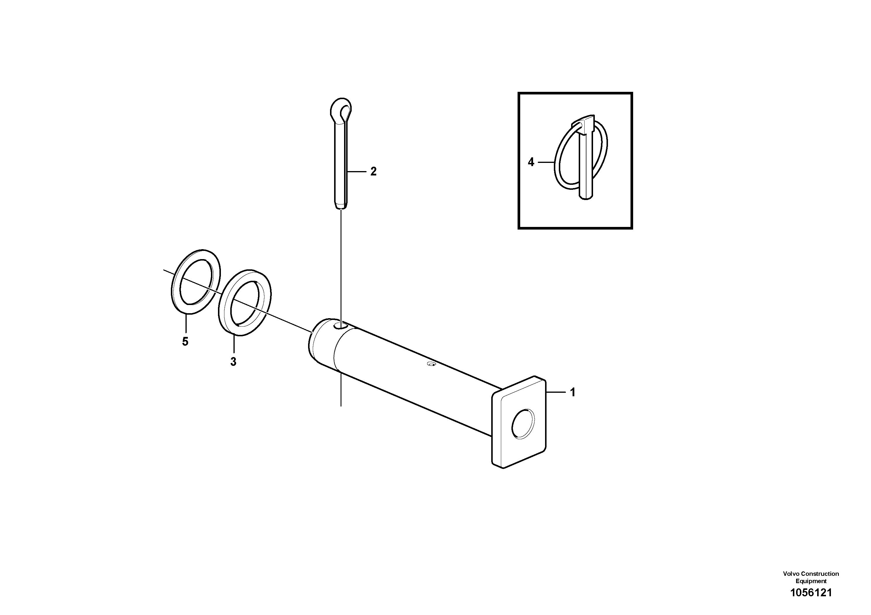 Схема запчастей Volvo EC17C - 84631 Pins for mounting bucket ATTACHMENTS ATT. COMPACT EXCAVATORS BUCKET&HAMMER