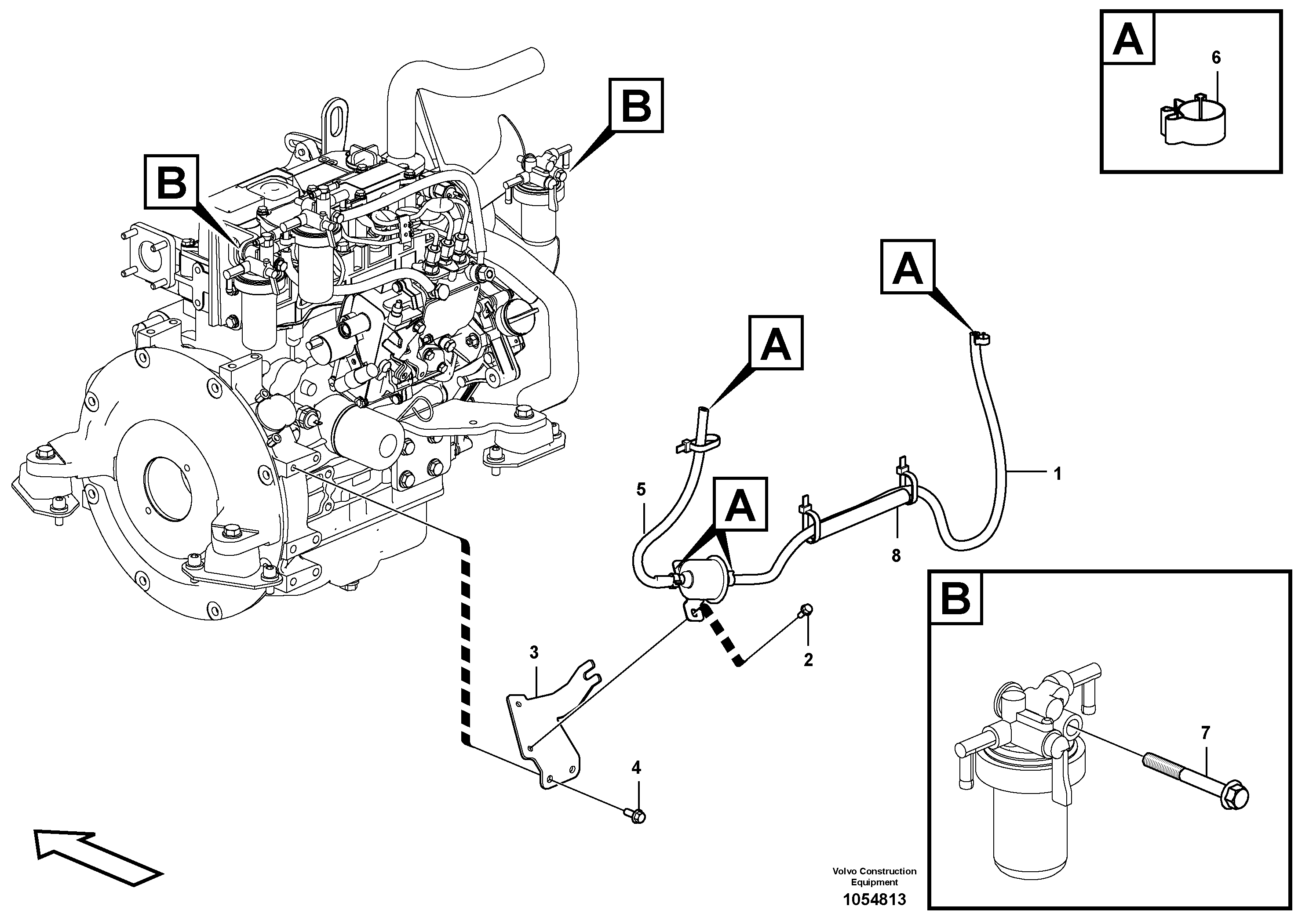 Схема запчастей Volvo EC17C - 69317 Топливная система EC17C