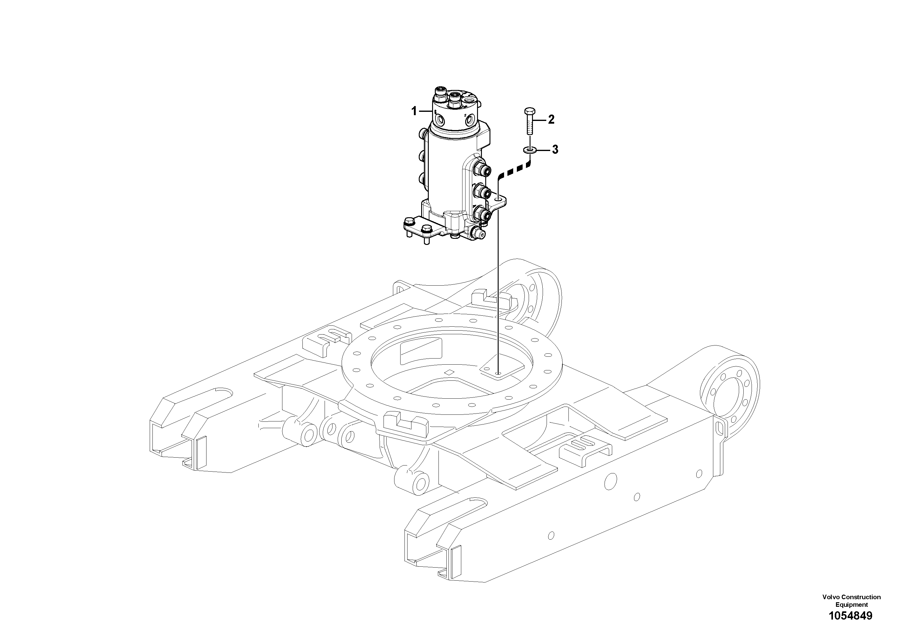 Схема запчастей Volvo EC17C - 70600 Swivel joint equipment EC17C