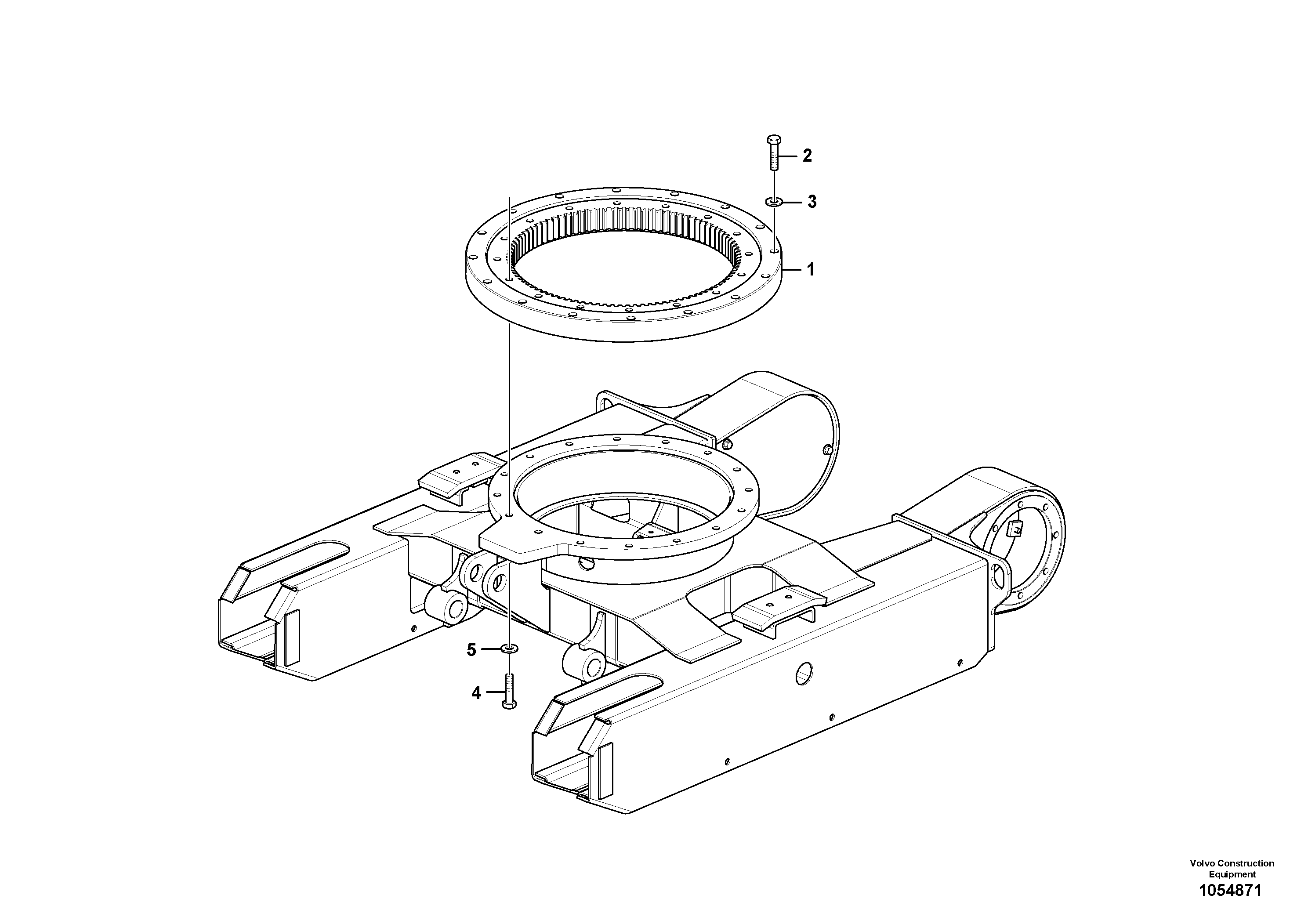 Схема запчастей Volvo EC17C - 70603 Slewing ring EC17C