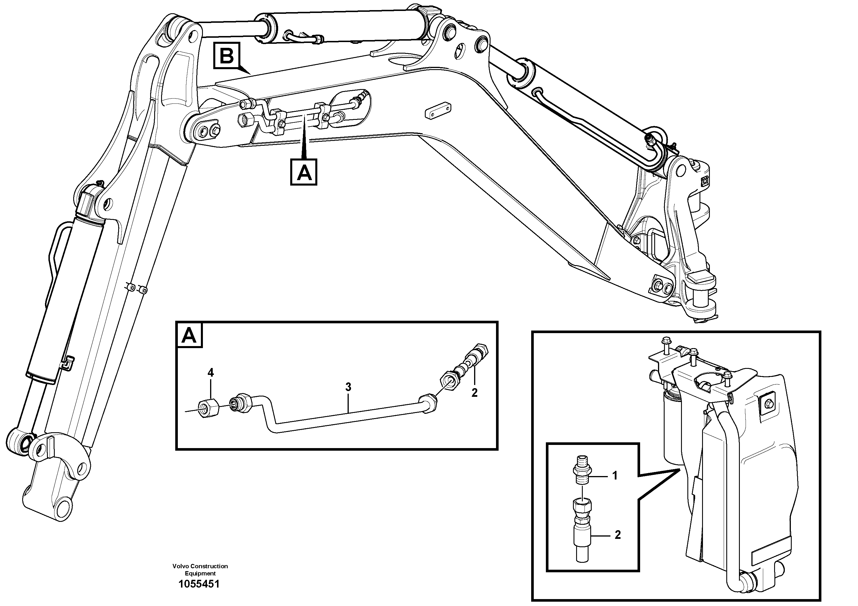 Схема запчастей Volvo EC17C - 67139 Hyd. circuit (quickfit/double-acting) EC17C