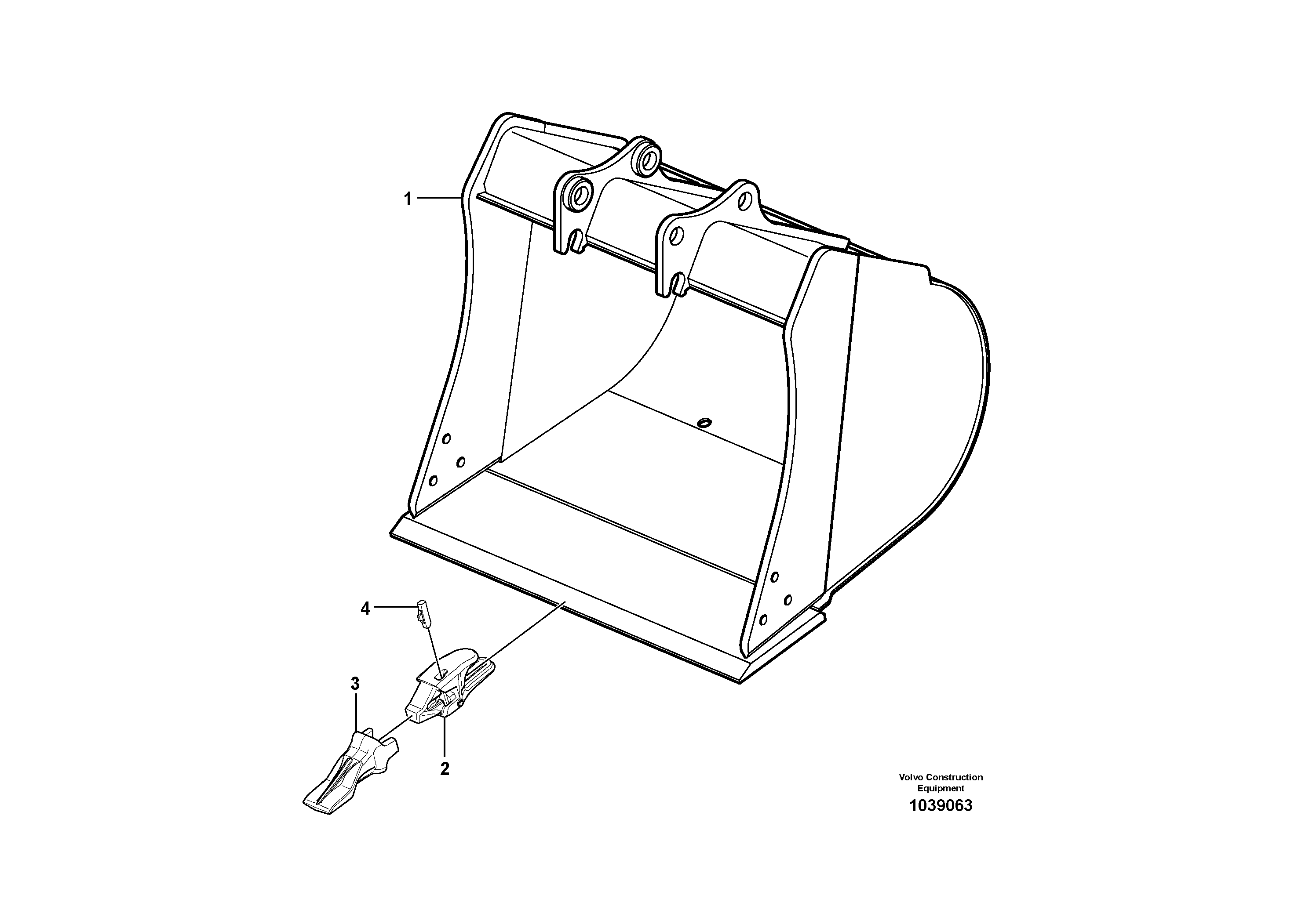 Схема запчастей Volvo EC18C - 77796 Ковш ATTACHMENTS ATT. COMPACT EXCAVATORS BUCKET&HAMMER