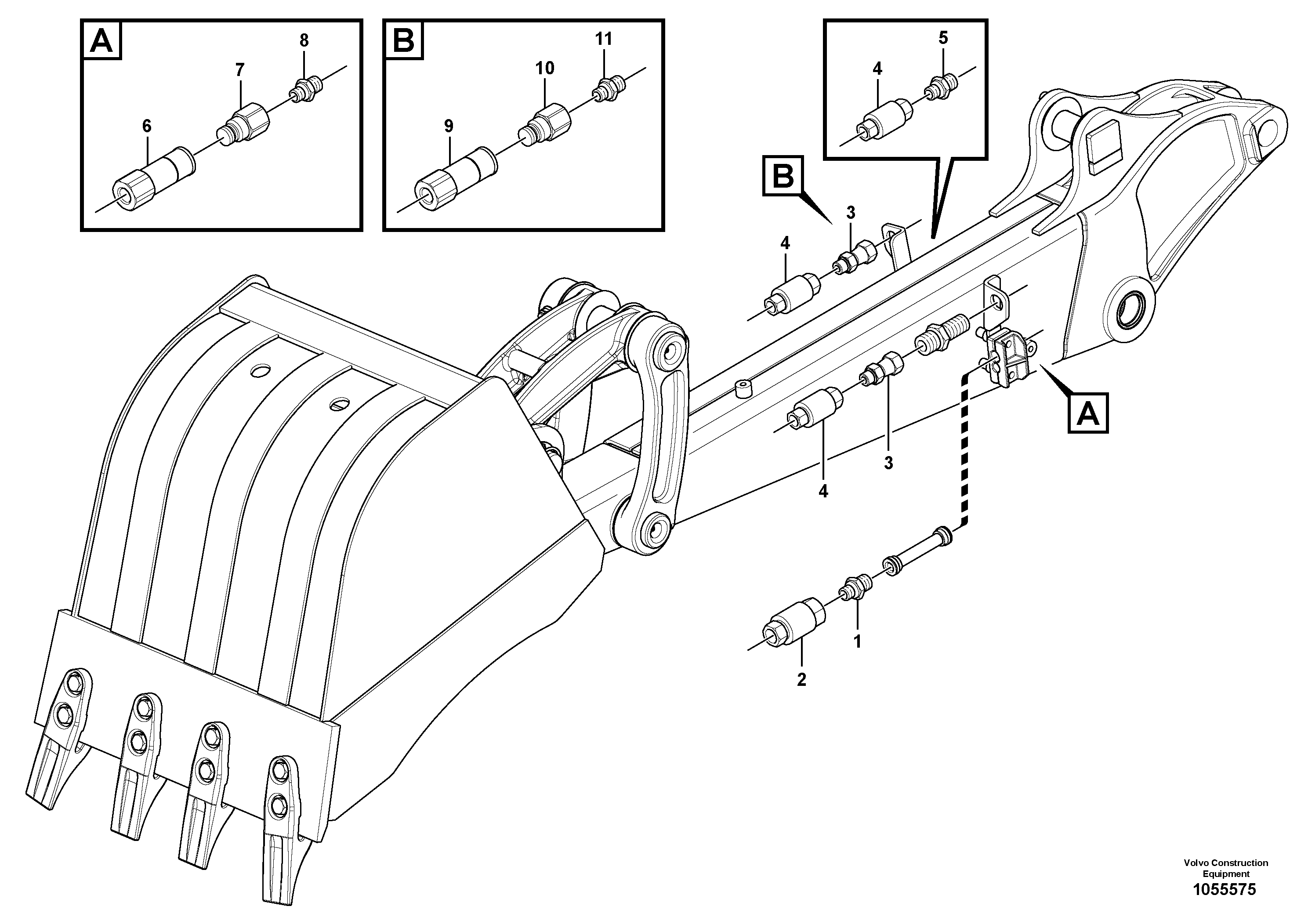 Схема запчастей Volvo EC18C - 68205 Kit coupler ( accessories ) EC18C
