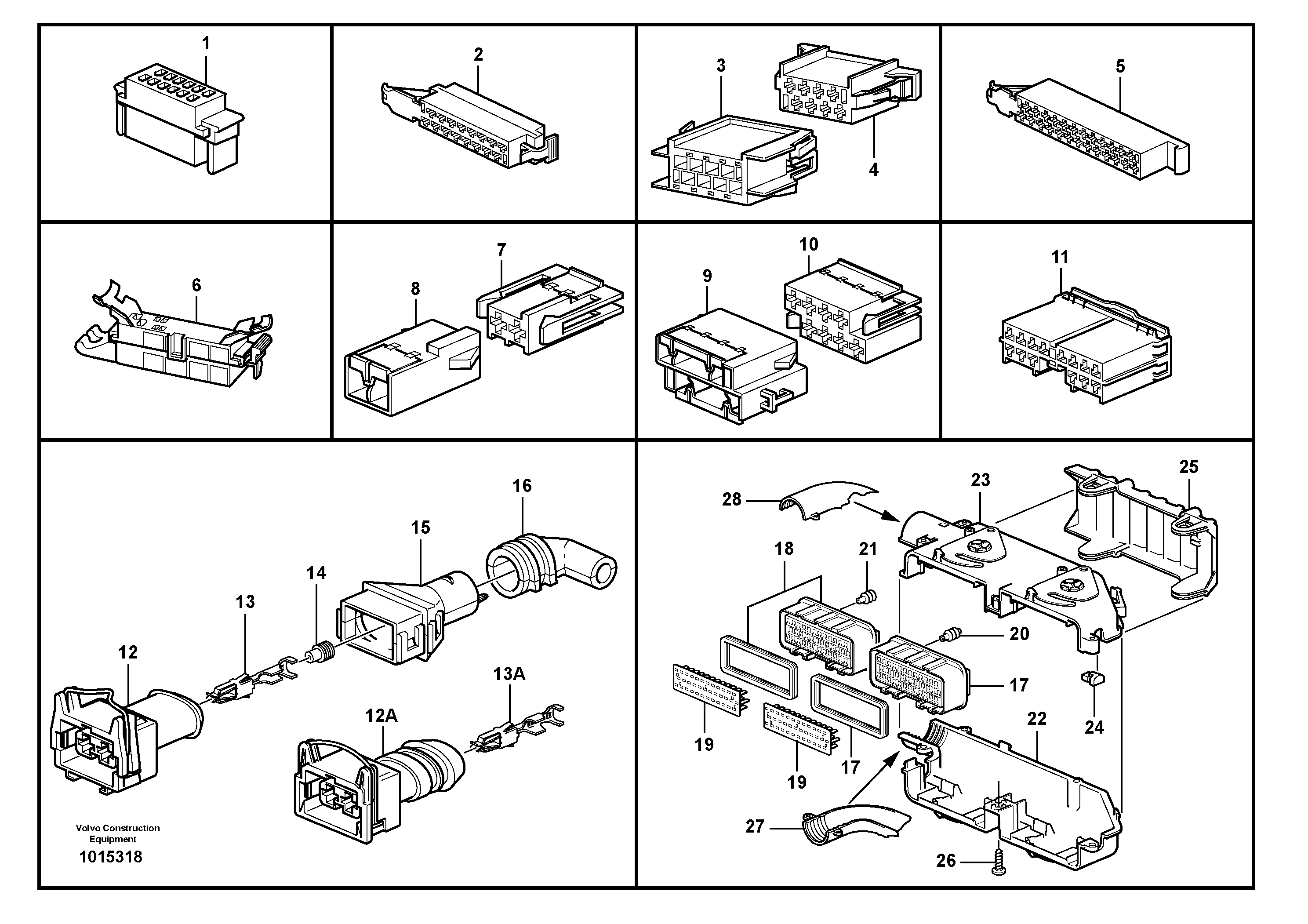 Схема запчастей Volvo L220E - 82728 Housings for timers and tabs L220E SER NO 4003 - 5020