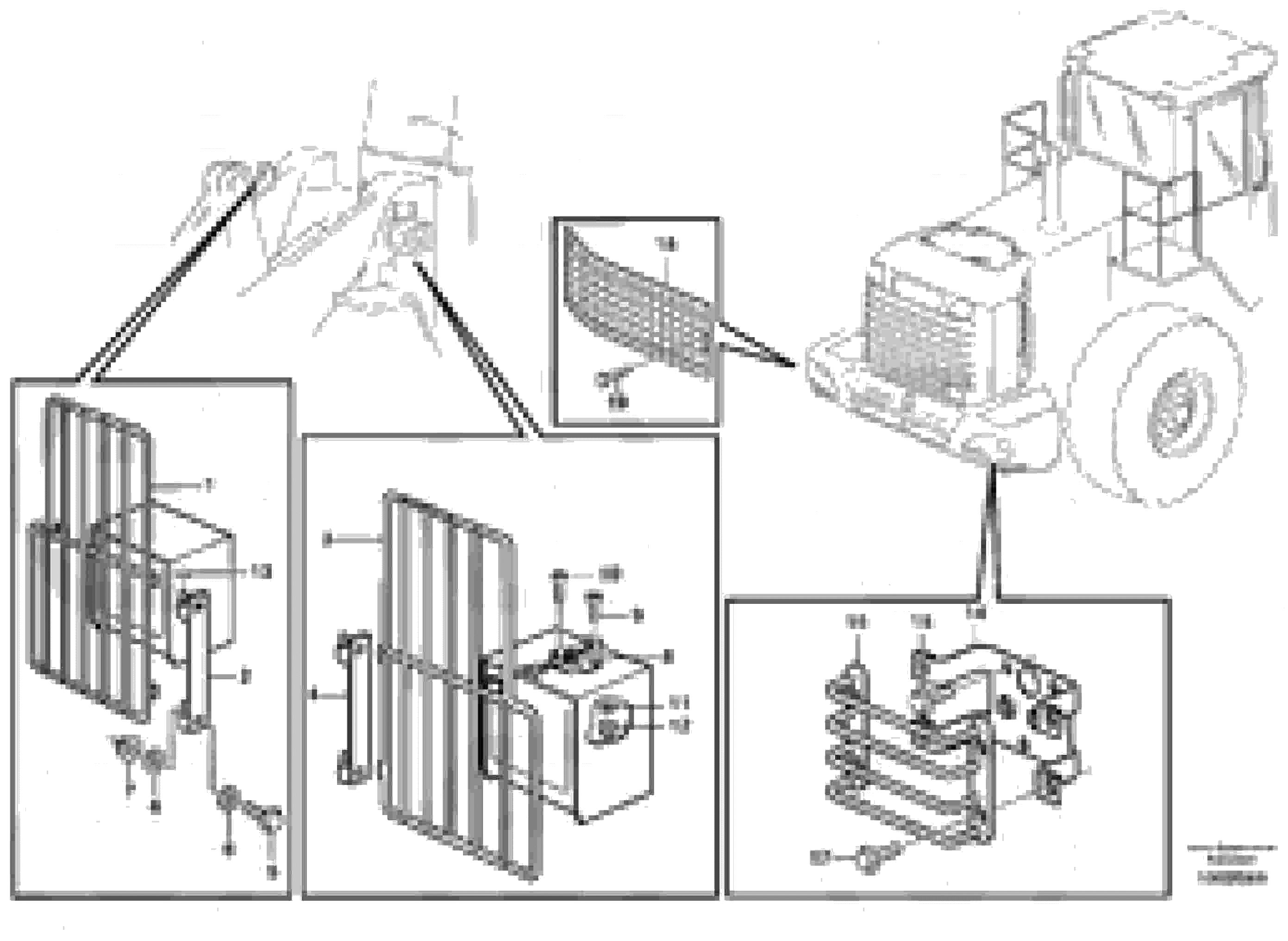 Схема запчастей Volvo L220E - 41456 Protection for lighting L220E SER NO 2001 - 3999