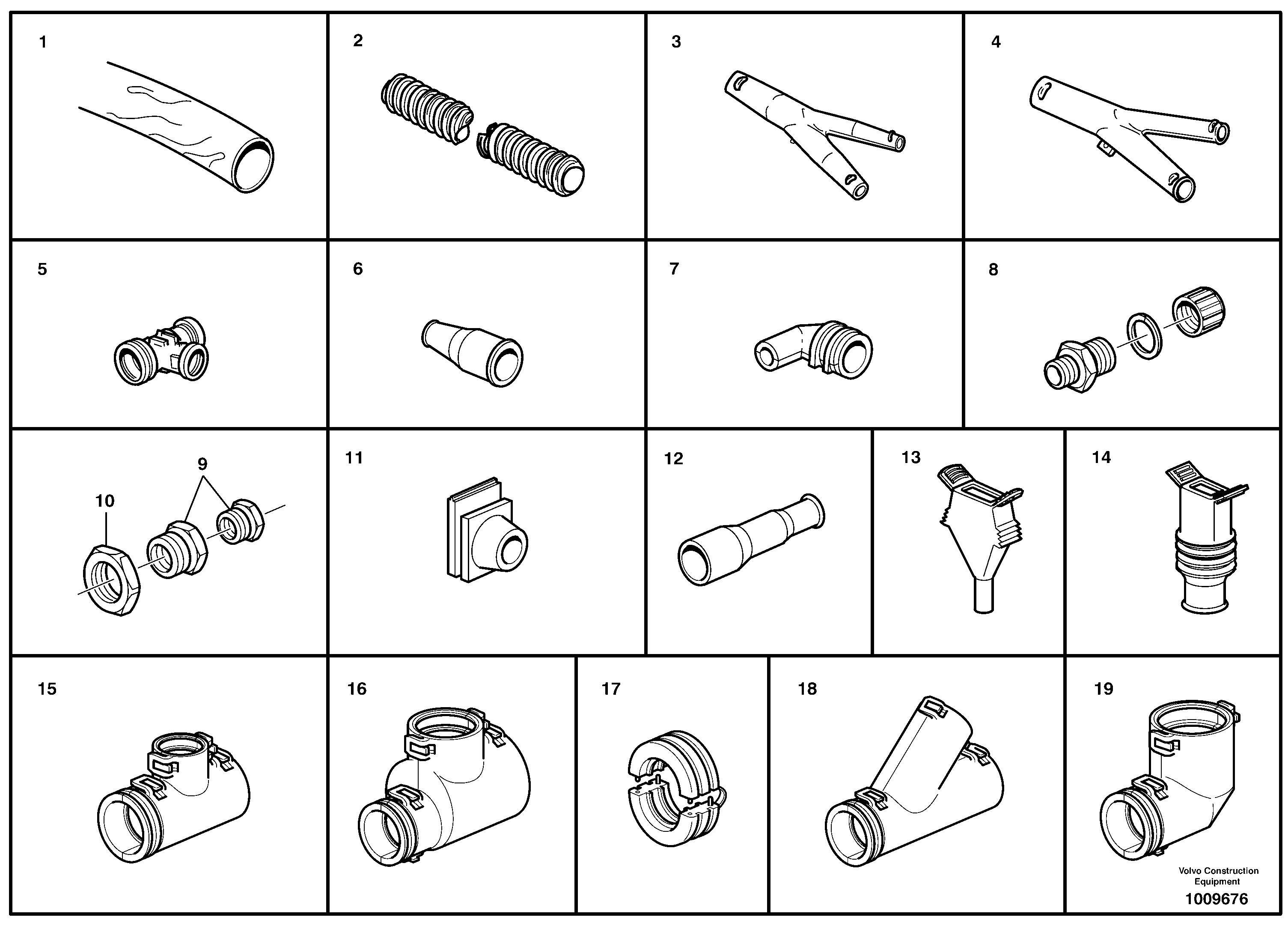 Схема запчастей Volvo L220E - 8910 Hose and manifold L220E SER NO 4003 - 5020