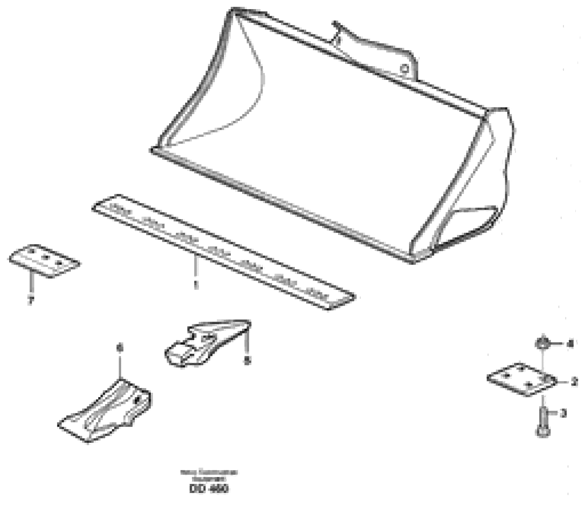 Схема запчастей Volvo L220E - 27418 Bucket, straight with teeth ATTACHMENTS ATTACHMENTS WHEEL LOADERS GEN. D - E