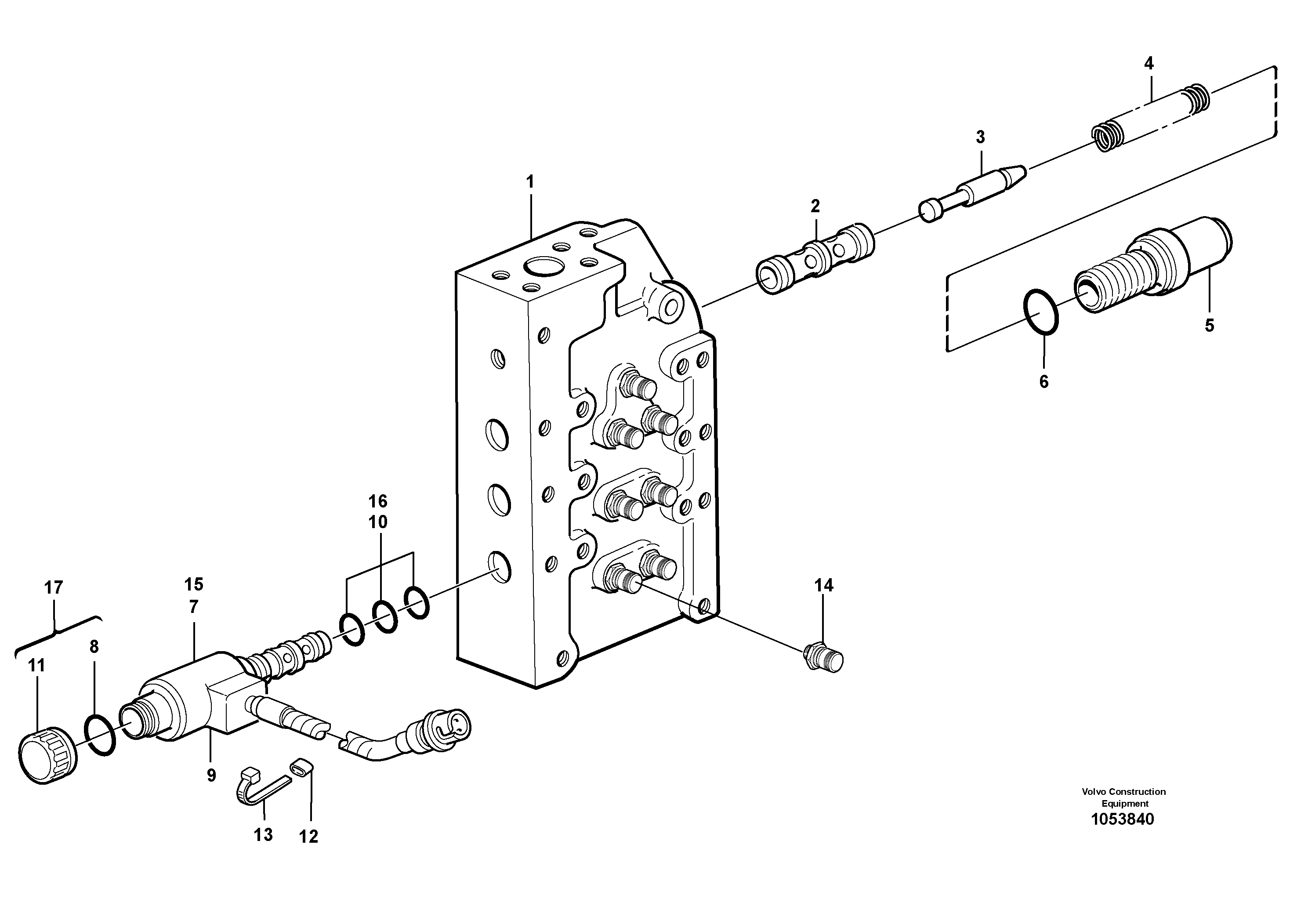 Схема запчастей Volvo L220E - 11110 Range selector valve L220E SER NO 4003 - 5020